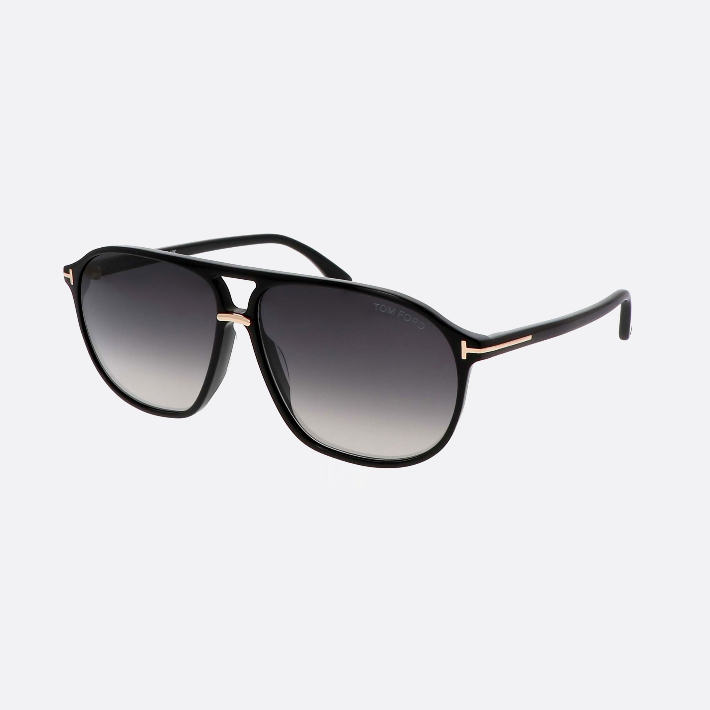 Tom 61mm Ford Ft1026 01b Black Pilot Unisex Sunglasses - Main View