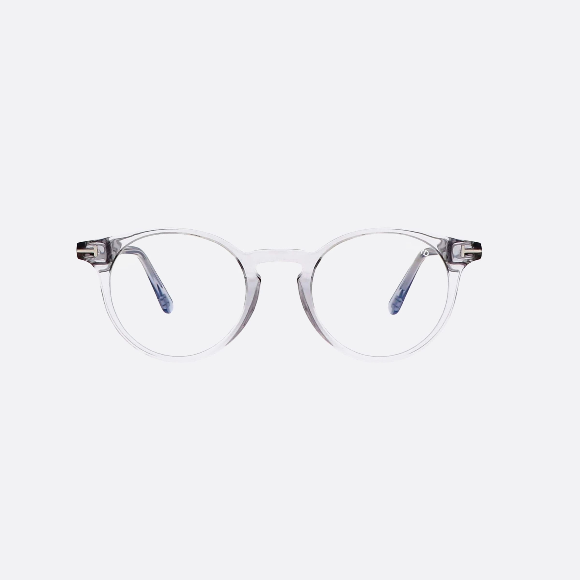 Tom 48mm Ford Ft5557 Clear Round Men Eyeglasses - Side View