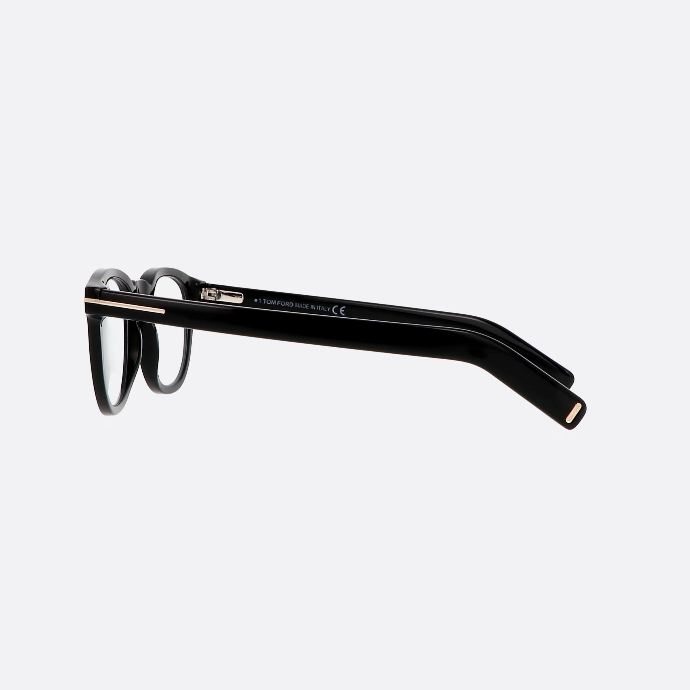 Tom 48mm Ford Ft5629 Black Oval Unisex Eyeglasses - Detail View