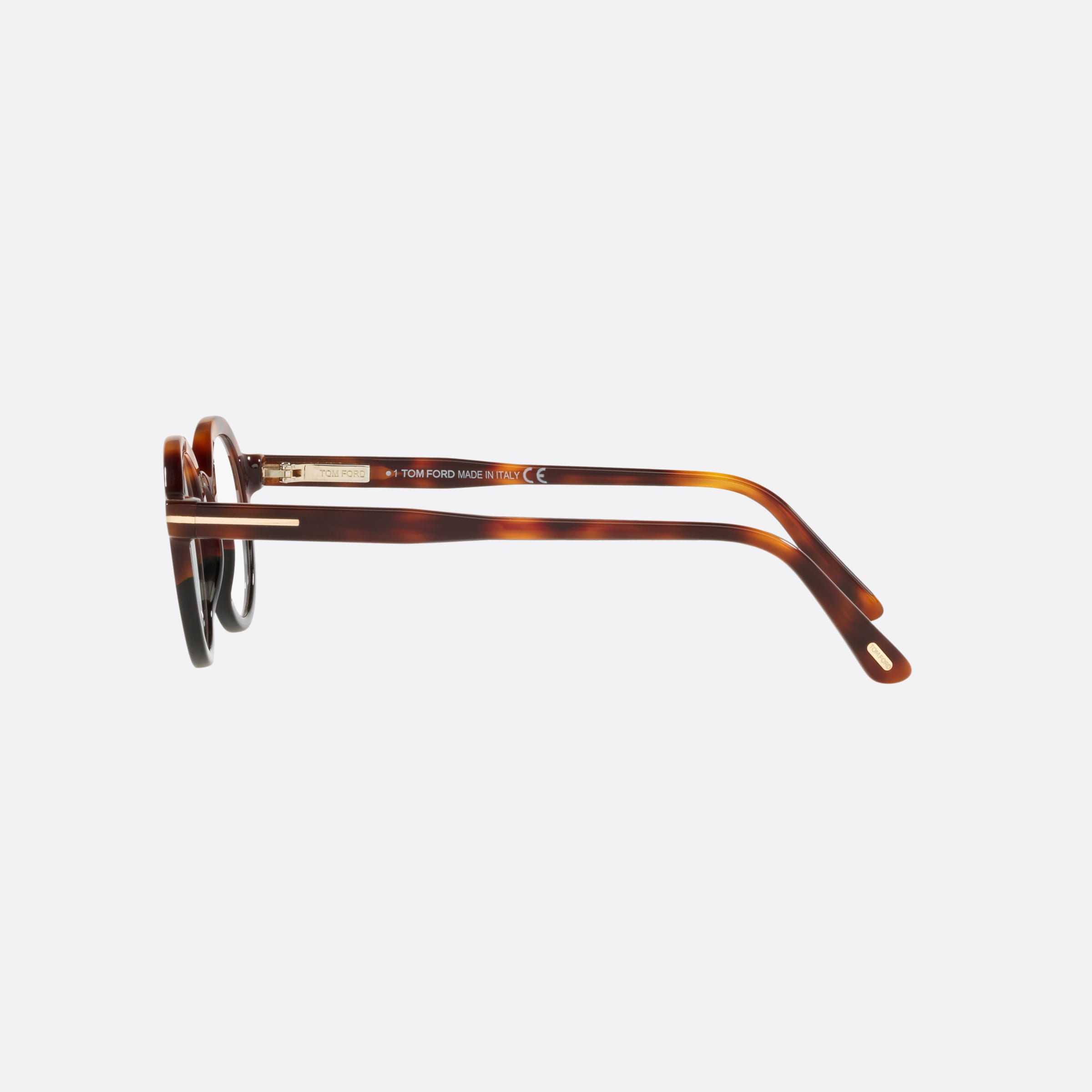 Tom 45mm Ford Ft5664 Tortoise Round Men Eyeglasses - Detail View