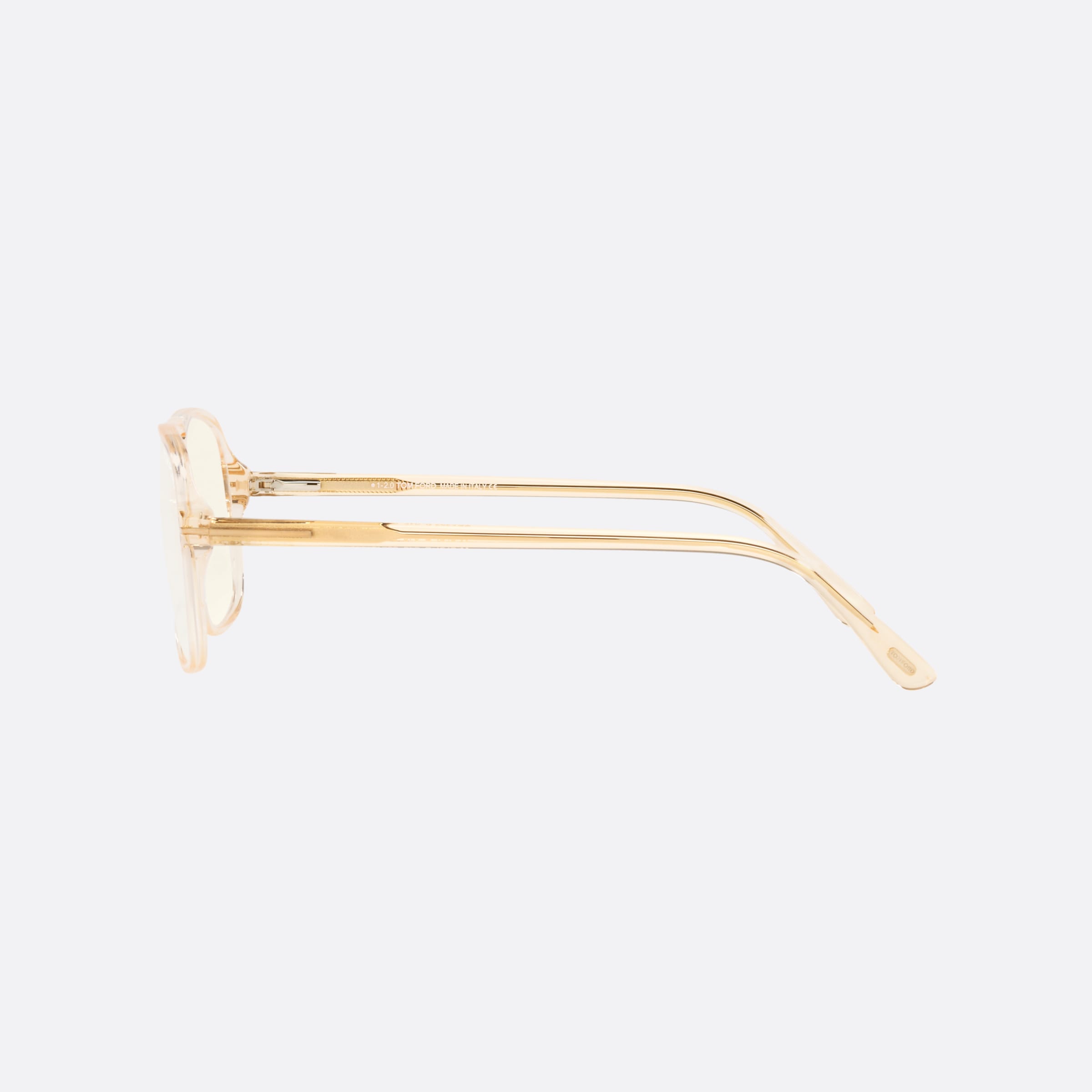 Tom 56mm Ford Ft5737 Brown Square Men Eyeglasses - Detail View