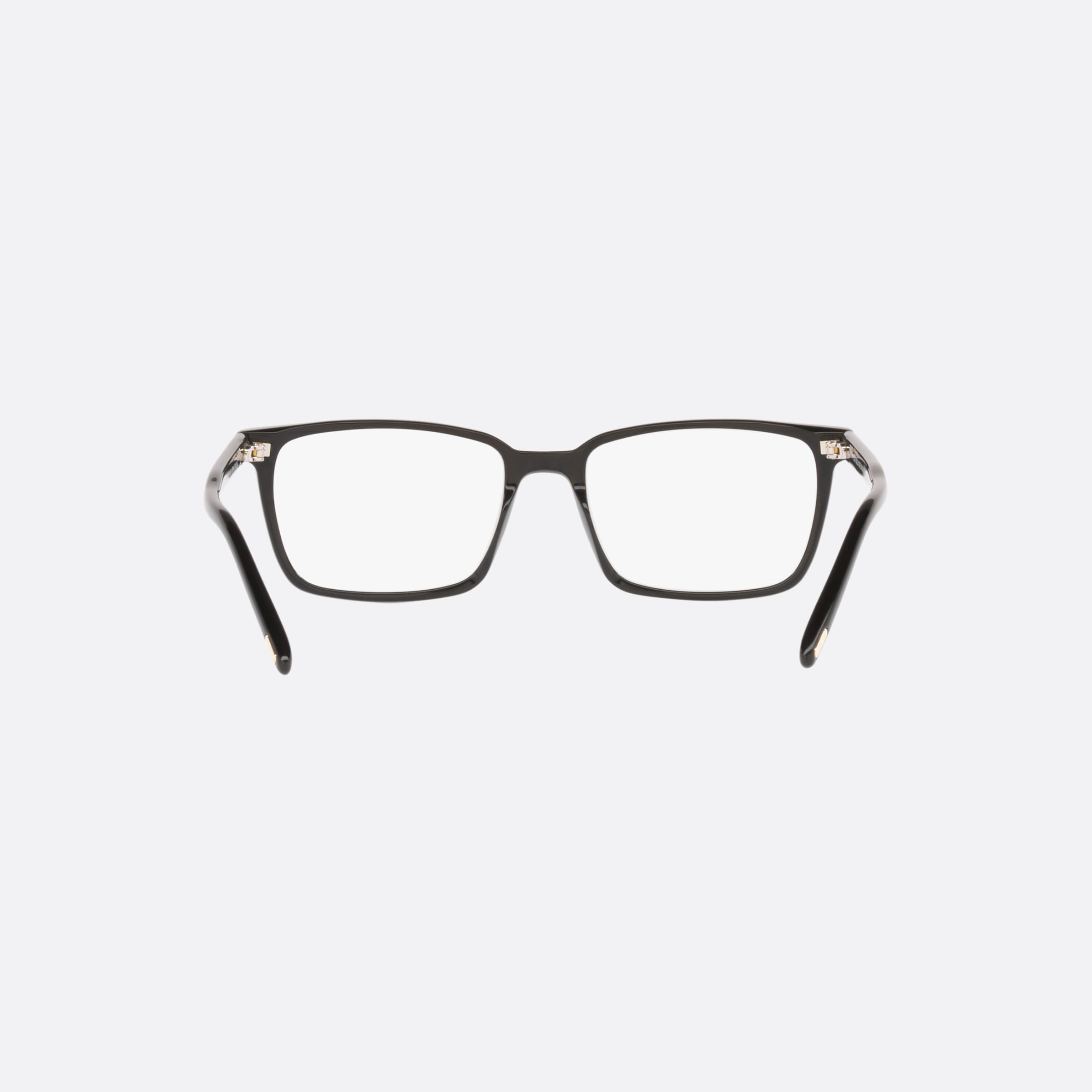 Tom 53mm Ford Ft5802 Black Rectangular Men Eyeglasses - Side View