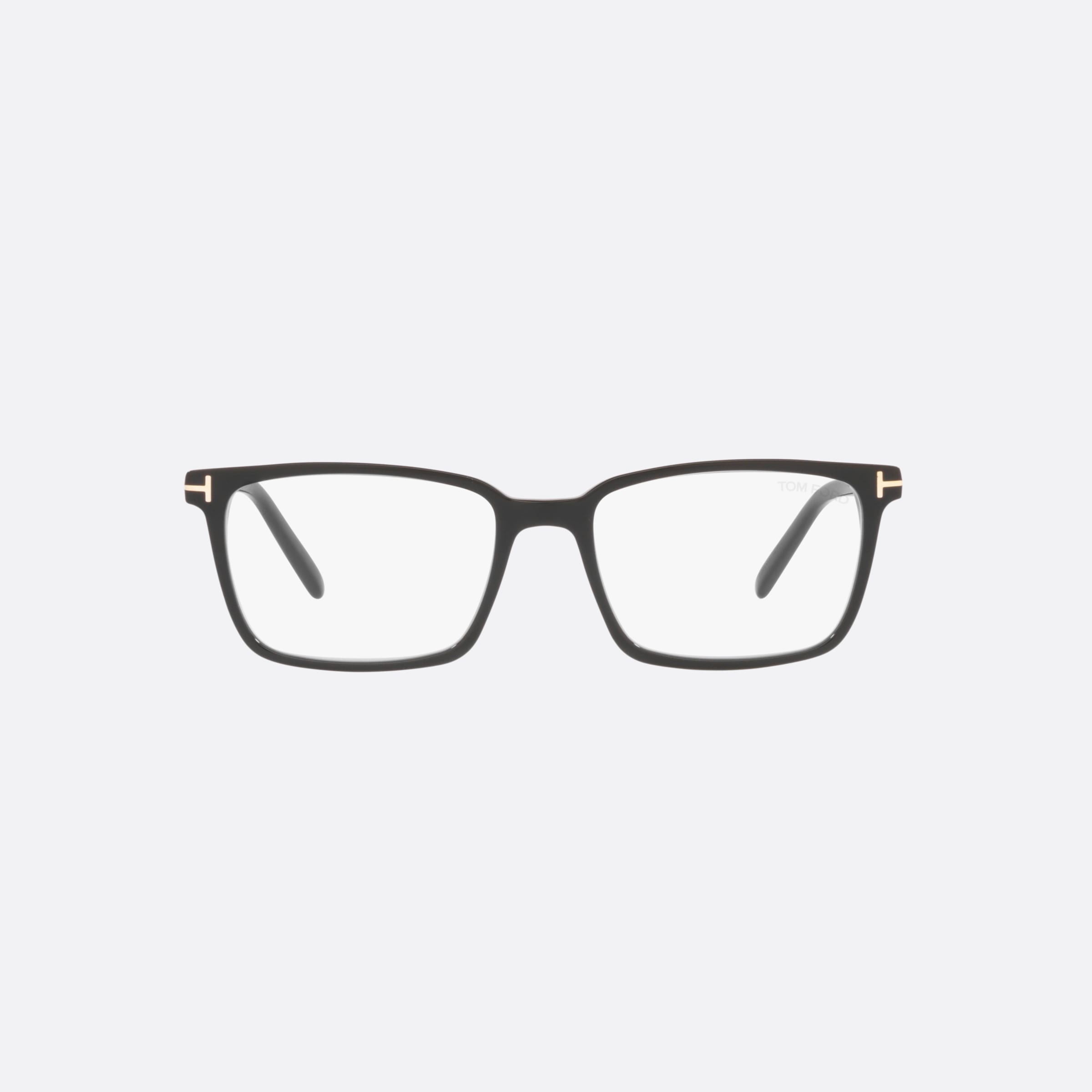 Tom 53mm Ford Ft5802 Black Rectangular Men Eyeglasses - Lifestyle Shot