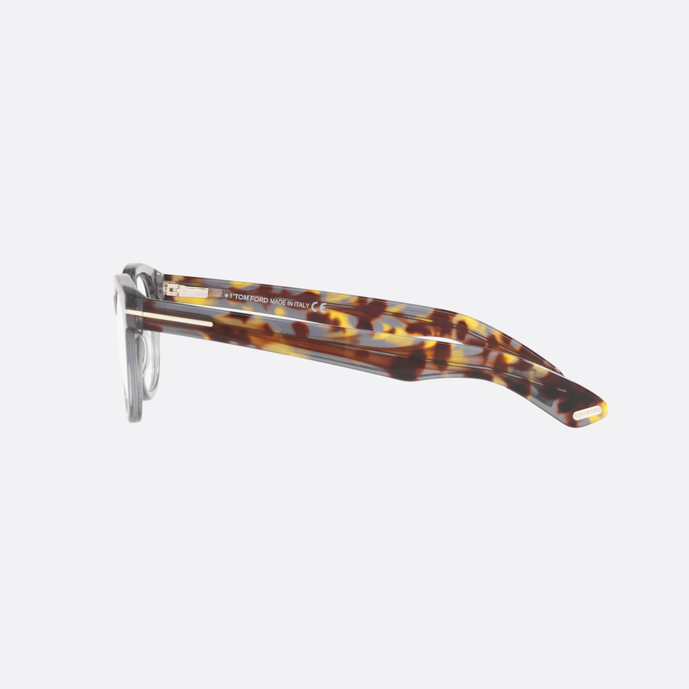 Tom 50mm Ford Ft5807 Gray Round Men Eyeglasses - Detail View