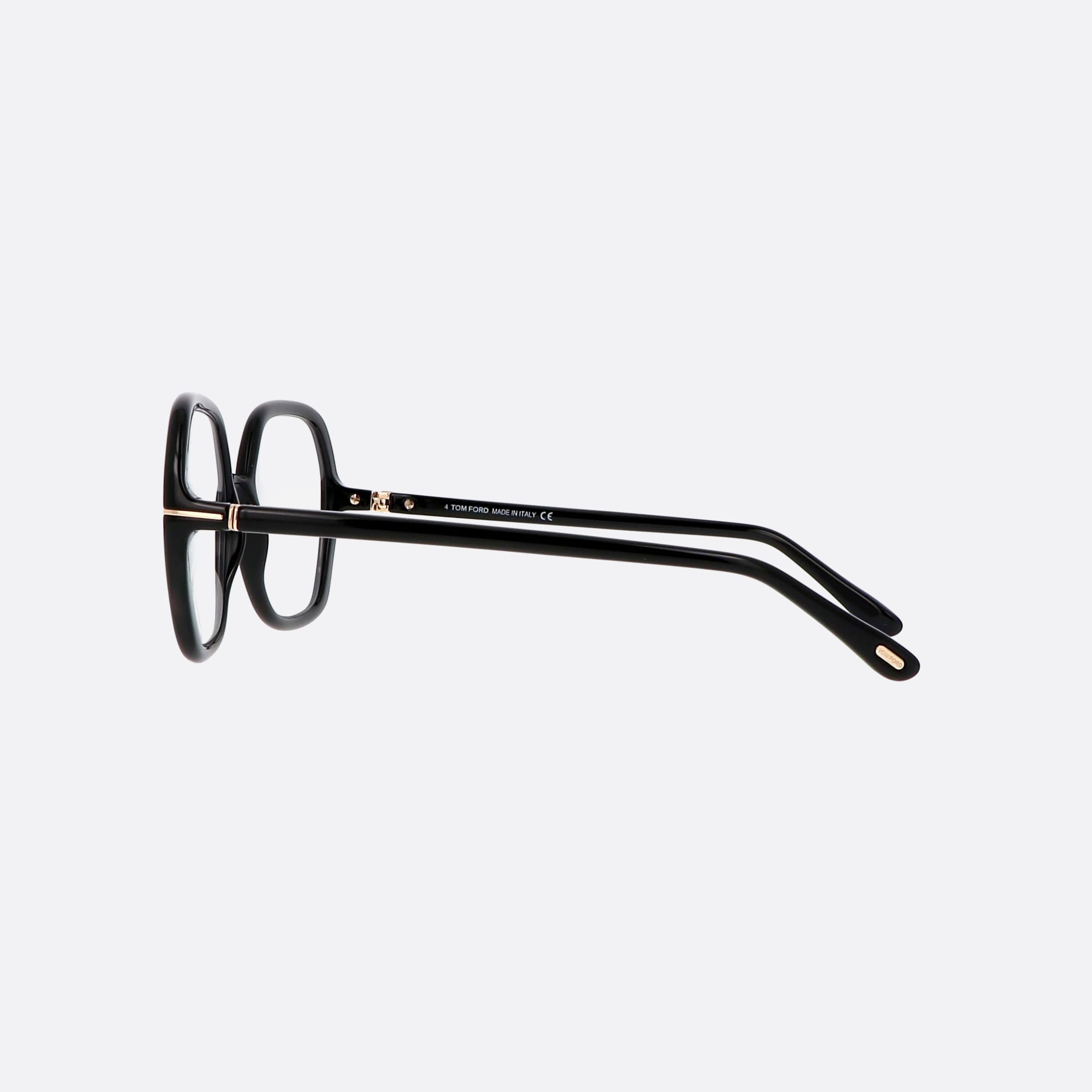 Tom 55mm Ford Ft5814 Black Square Women Eyeglasses - Detail View