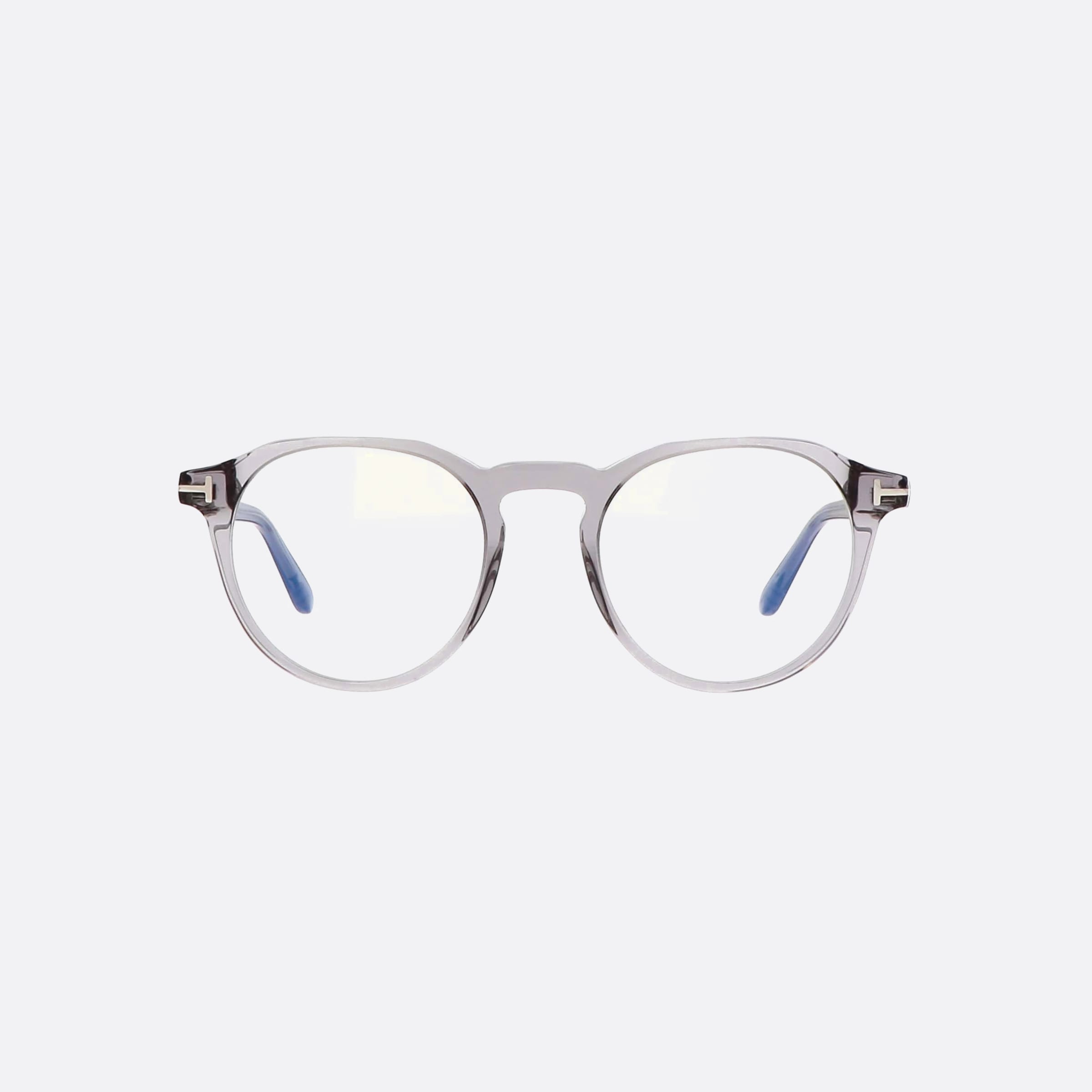 Tom 49mm Ford Ft5833 Grey Round Men Eyeglasses - Side View