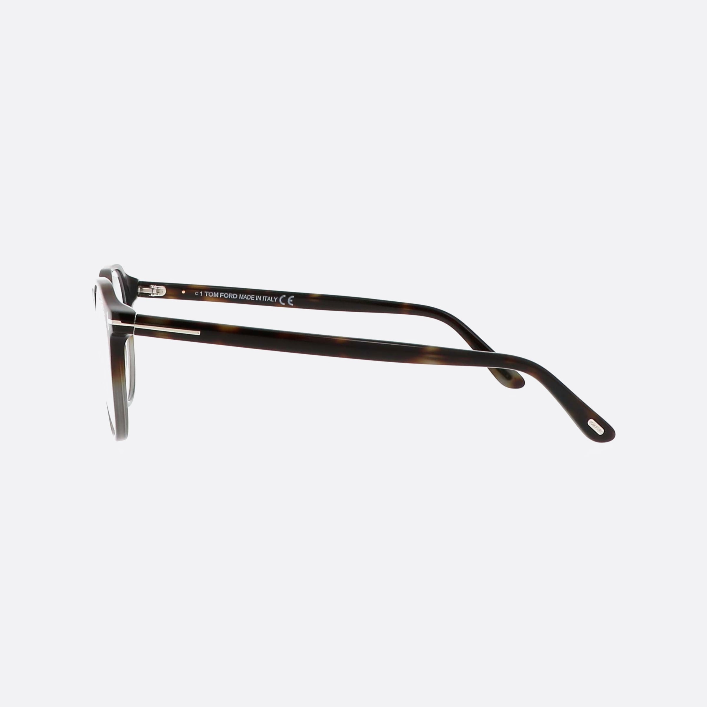 Tom 49mm Ford Ft5833 Tortoise Round Men Eyeglasses - Detail View