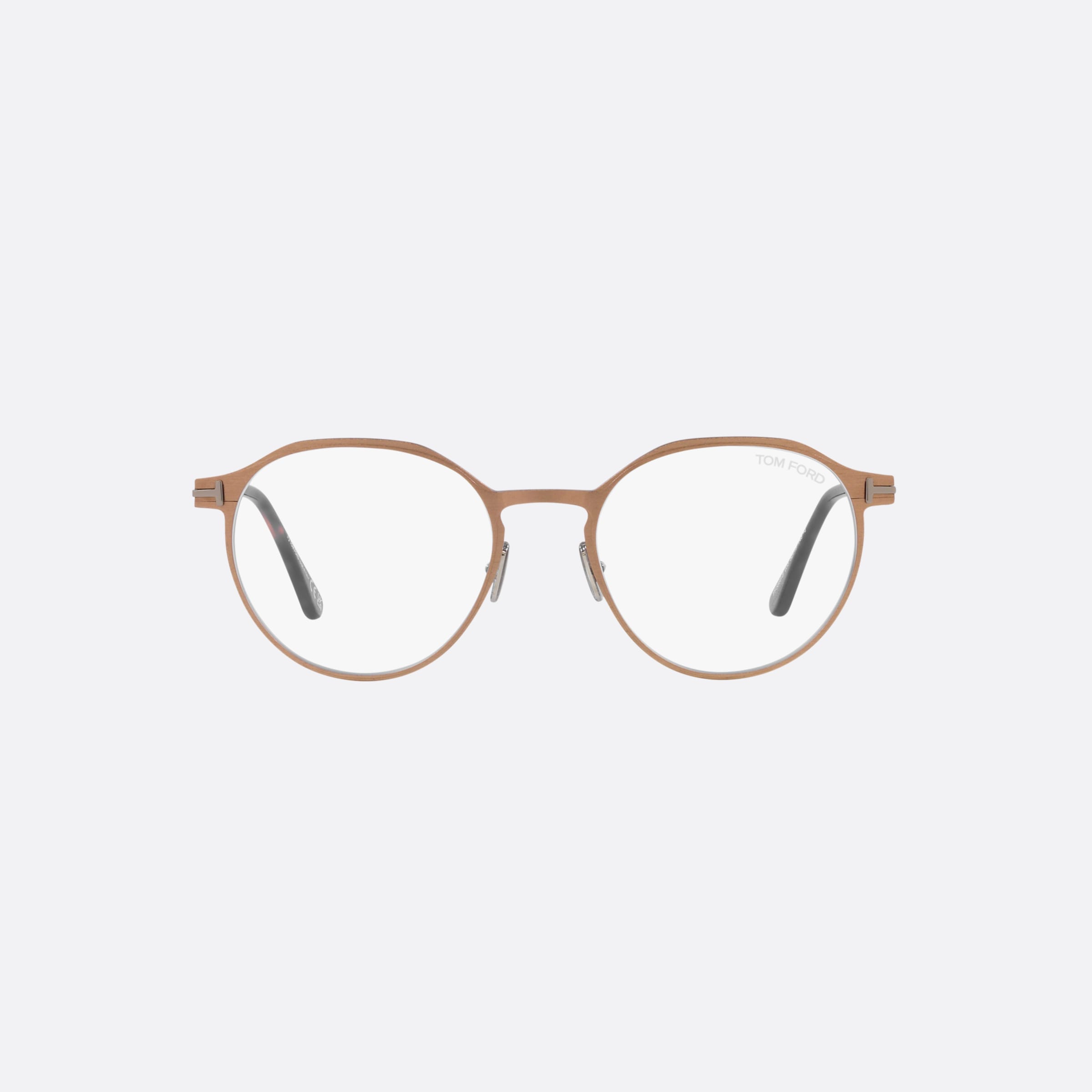 Tom 52mm Ford Ft5866 Brown Round Men Eyeglasses - Lifestyle Shot