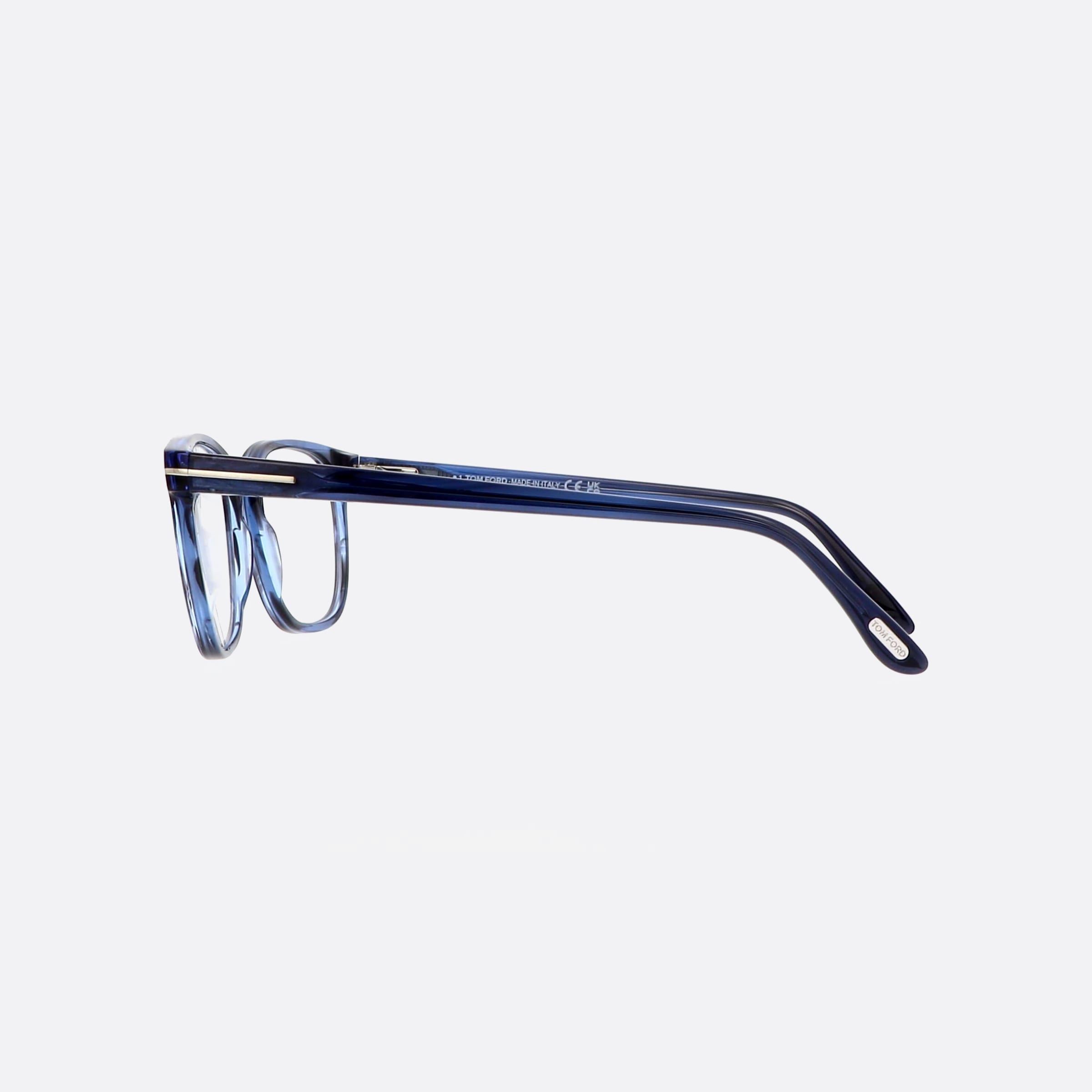 Tom 53mm Ford Ft5868 Blue Squared Men Eyeglasses - Detail View