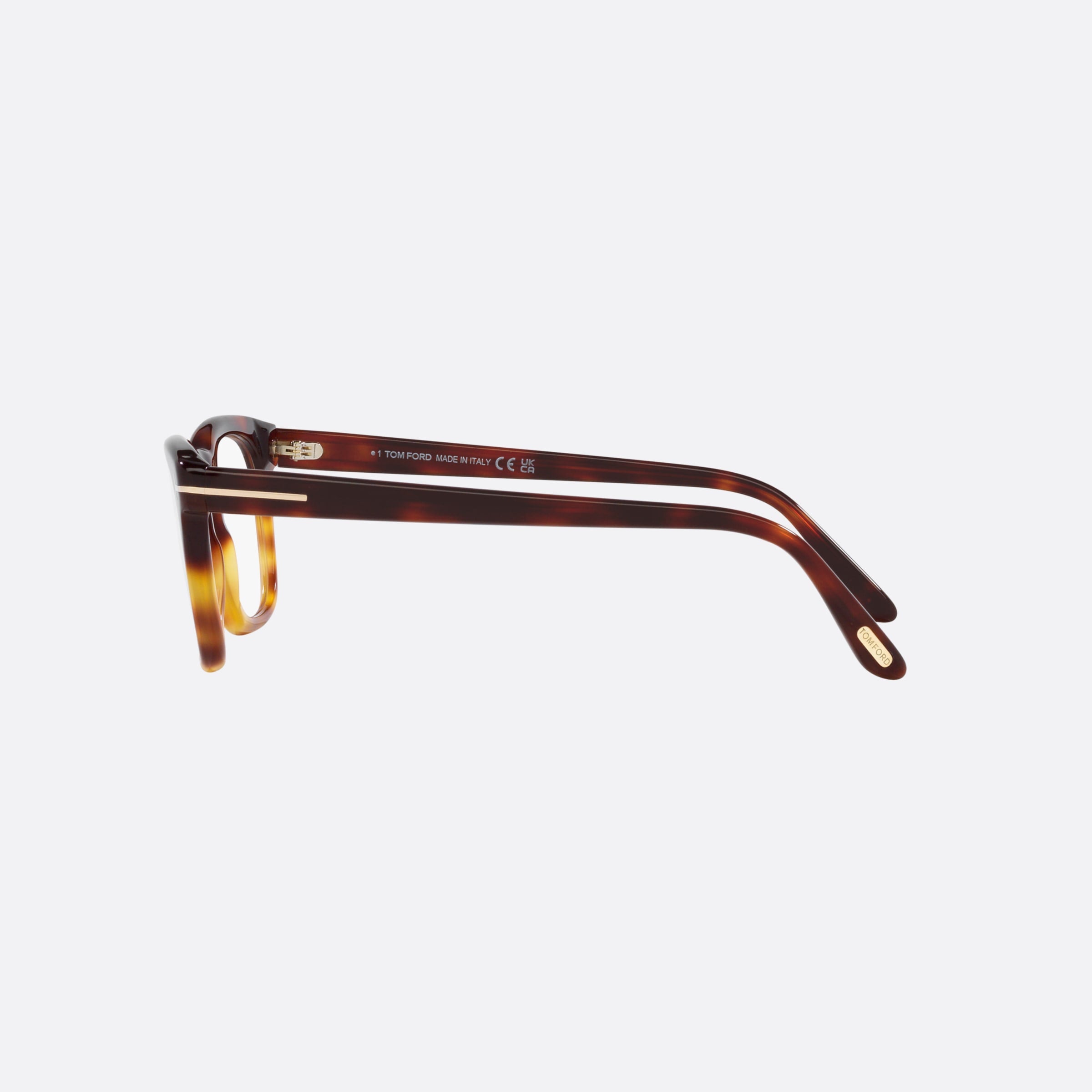Tom 50mm Ford Ft5870 Havana Square Men Eyeglasses - Detail View