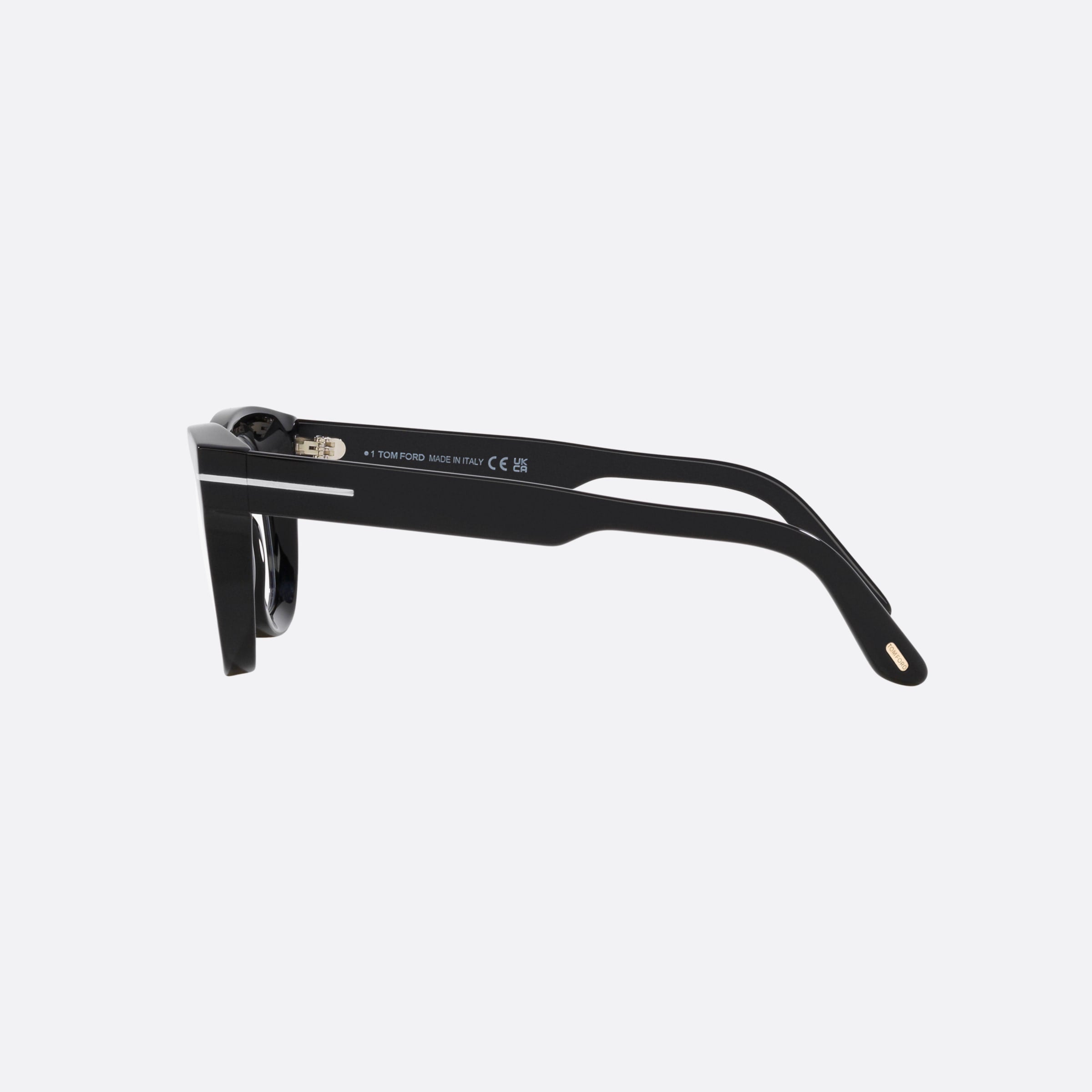Tom 48mm Ford Ft5872 Black Square Men Eyeglasses - Detail View