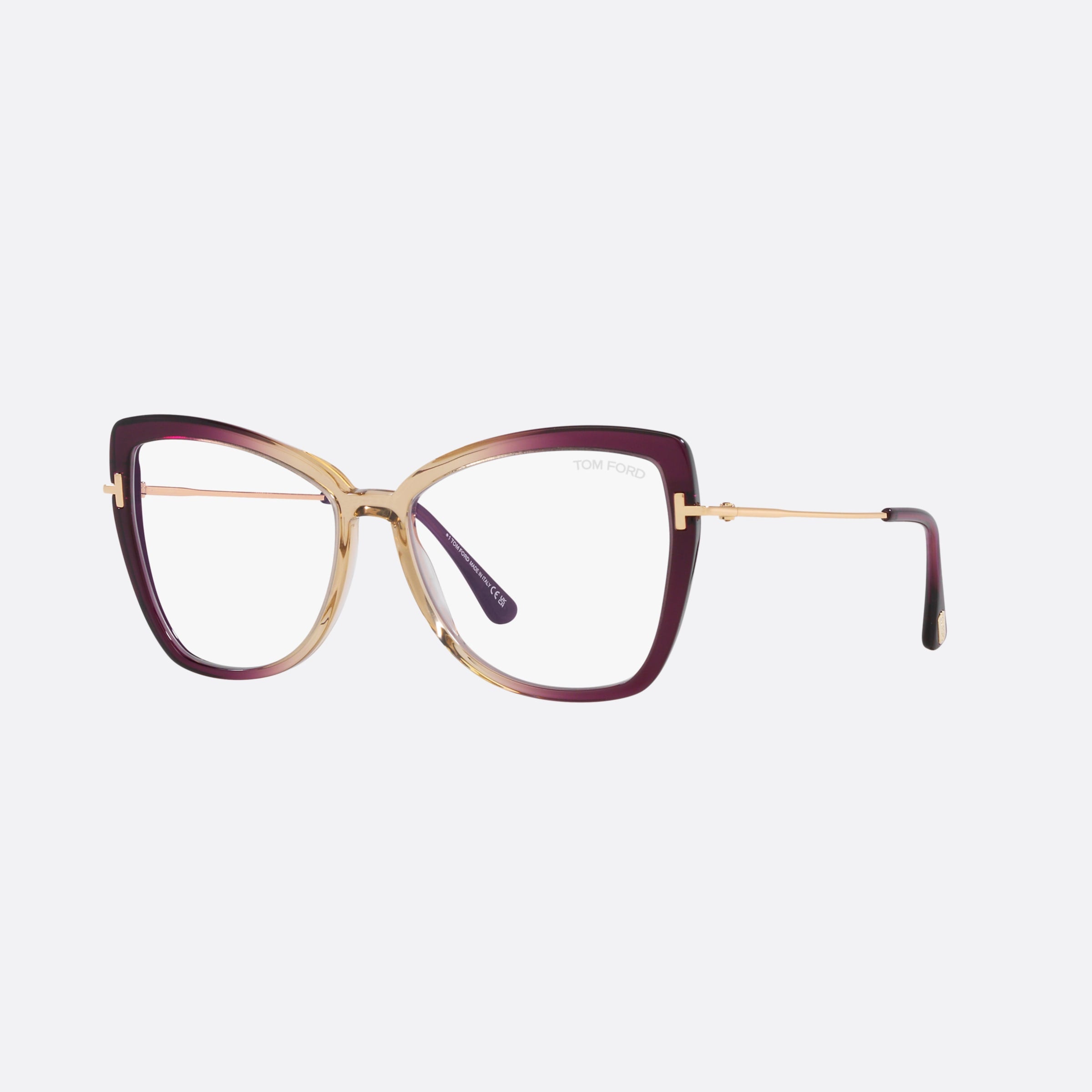 Tom 55mm Ford Ft5882 Purple Butterfly Women Eyeglasses - Main View