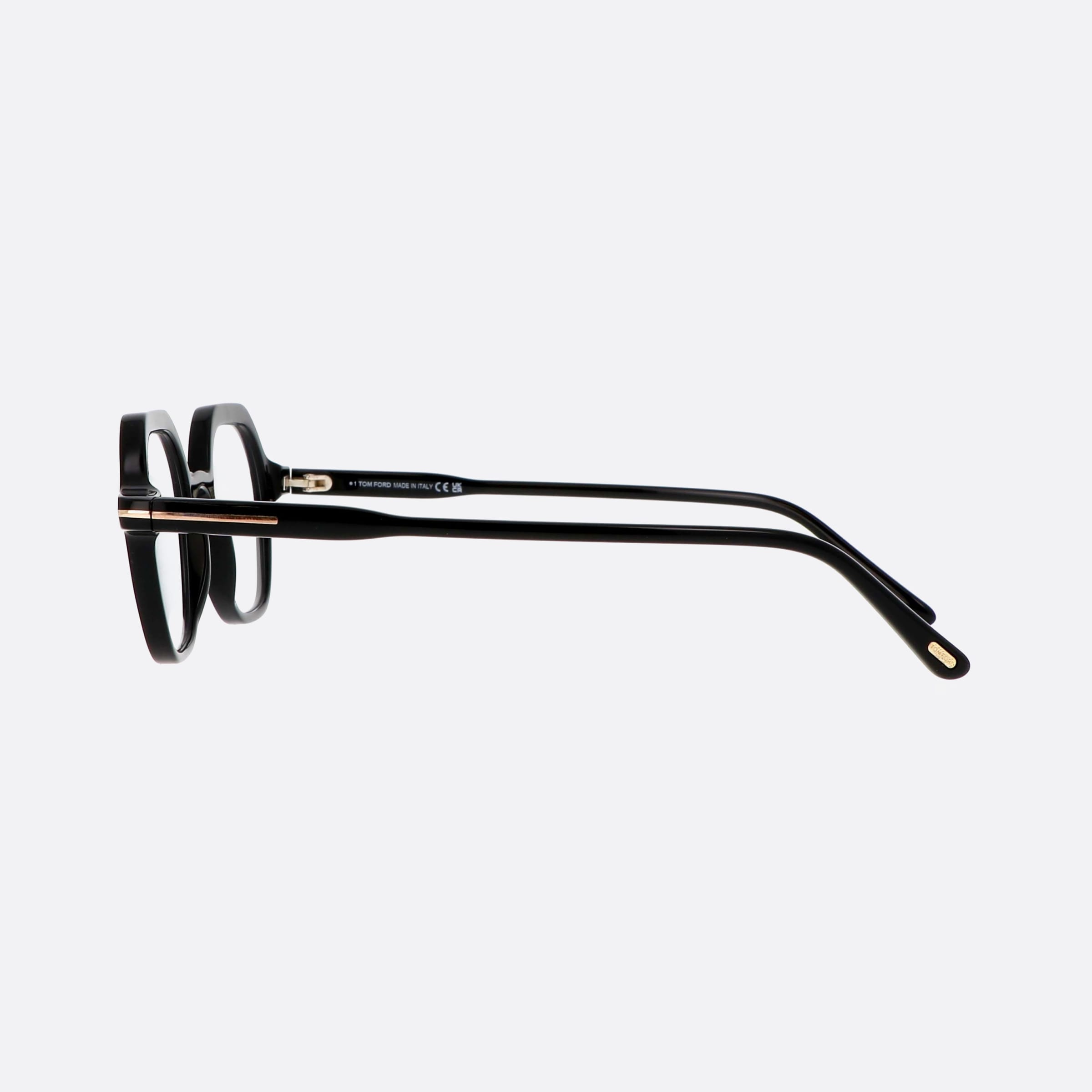 Tom 46mm Ford Ft5900 Black Geometric Men Eyeglasses - Detail View