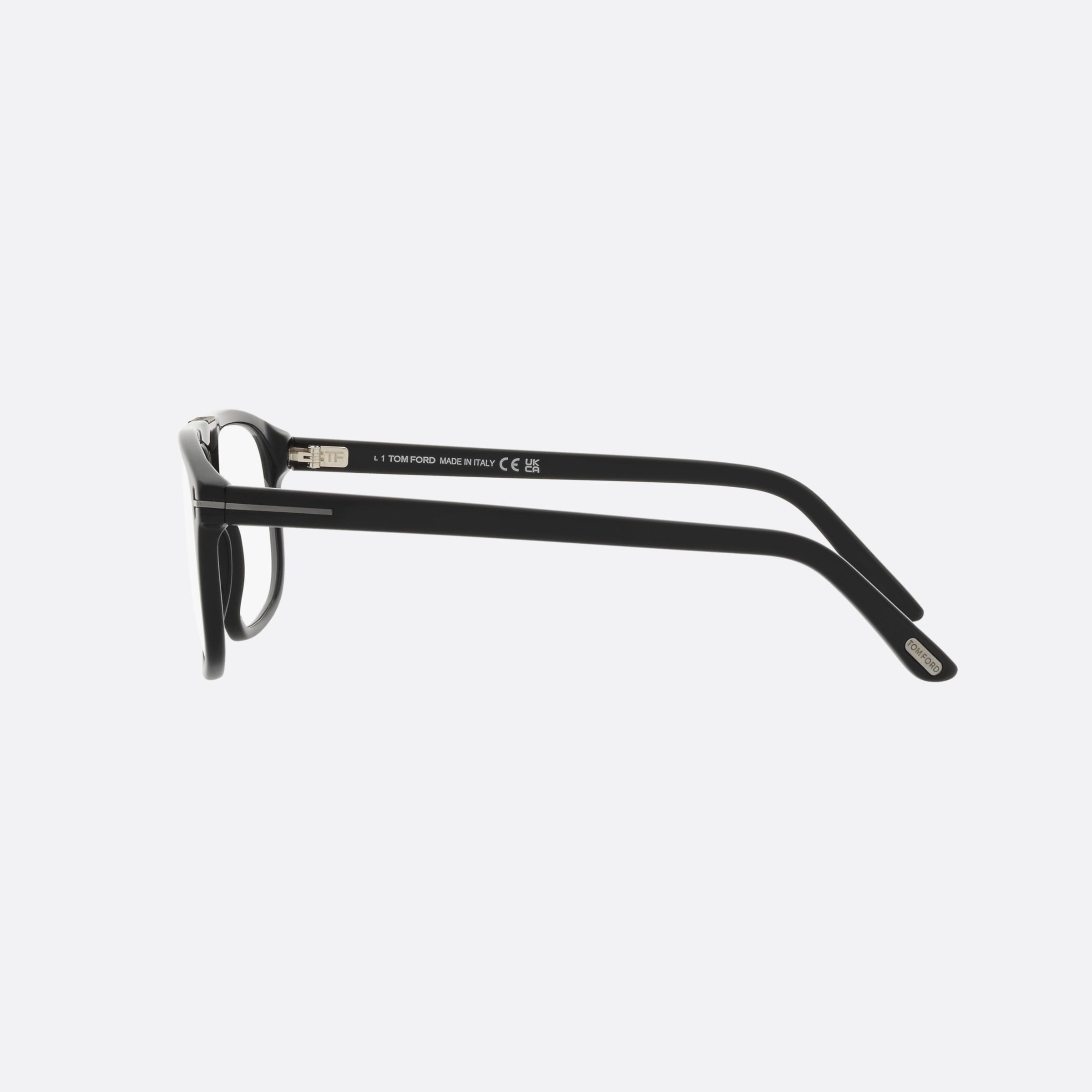 Tom 55mm Ford Ft5901 Black Pilot Men Eyeglasses - Detail View