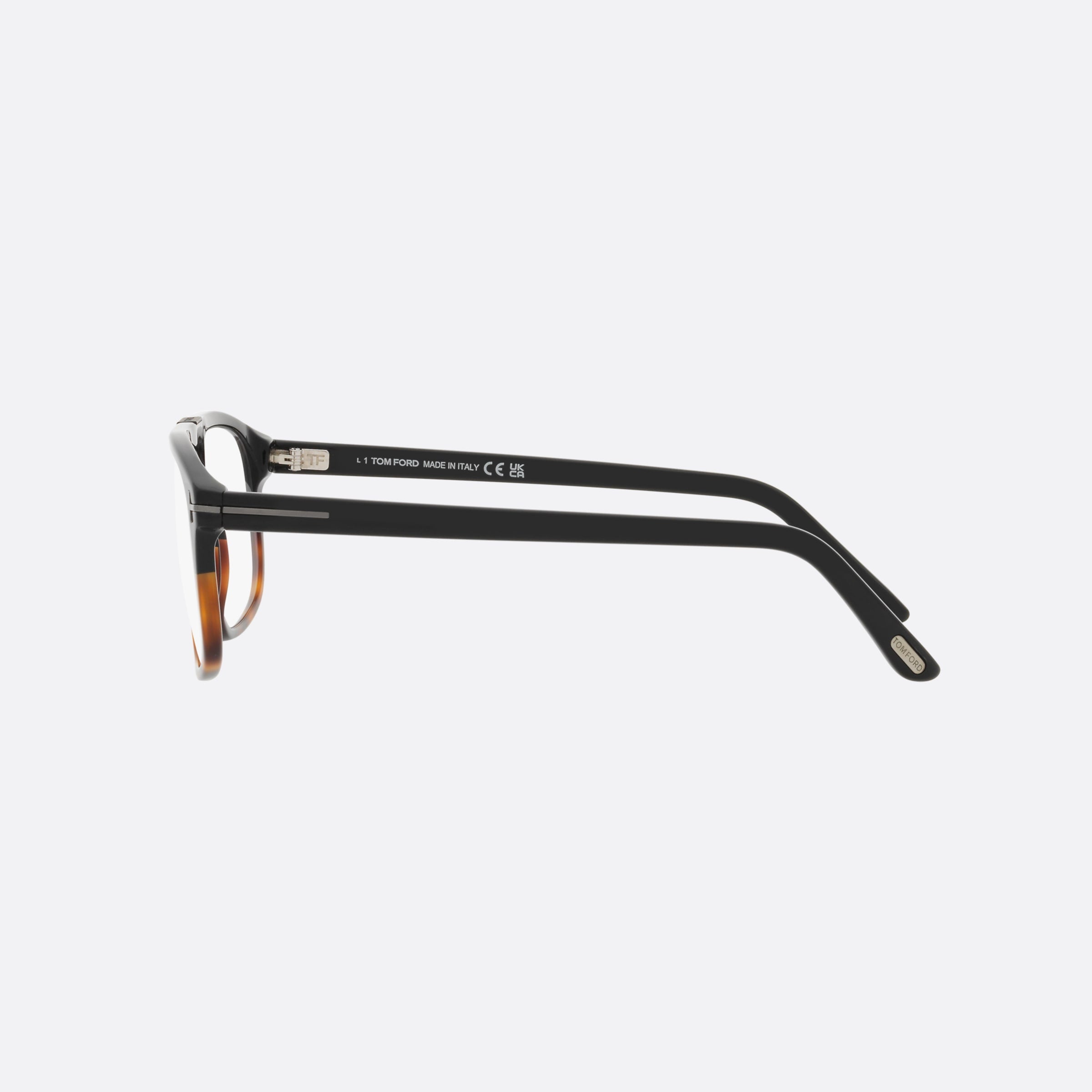 Tom 55mm Ford Ft5901 Havana Pilot Men Eyeglasses - Detail View