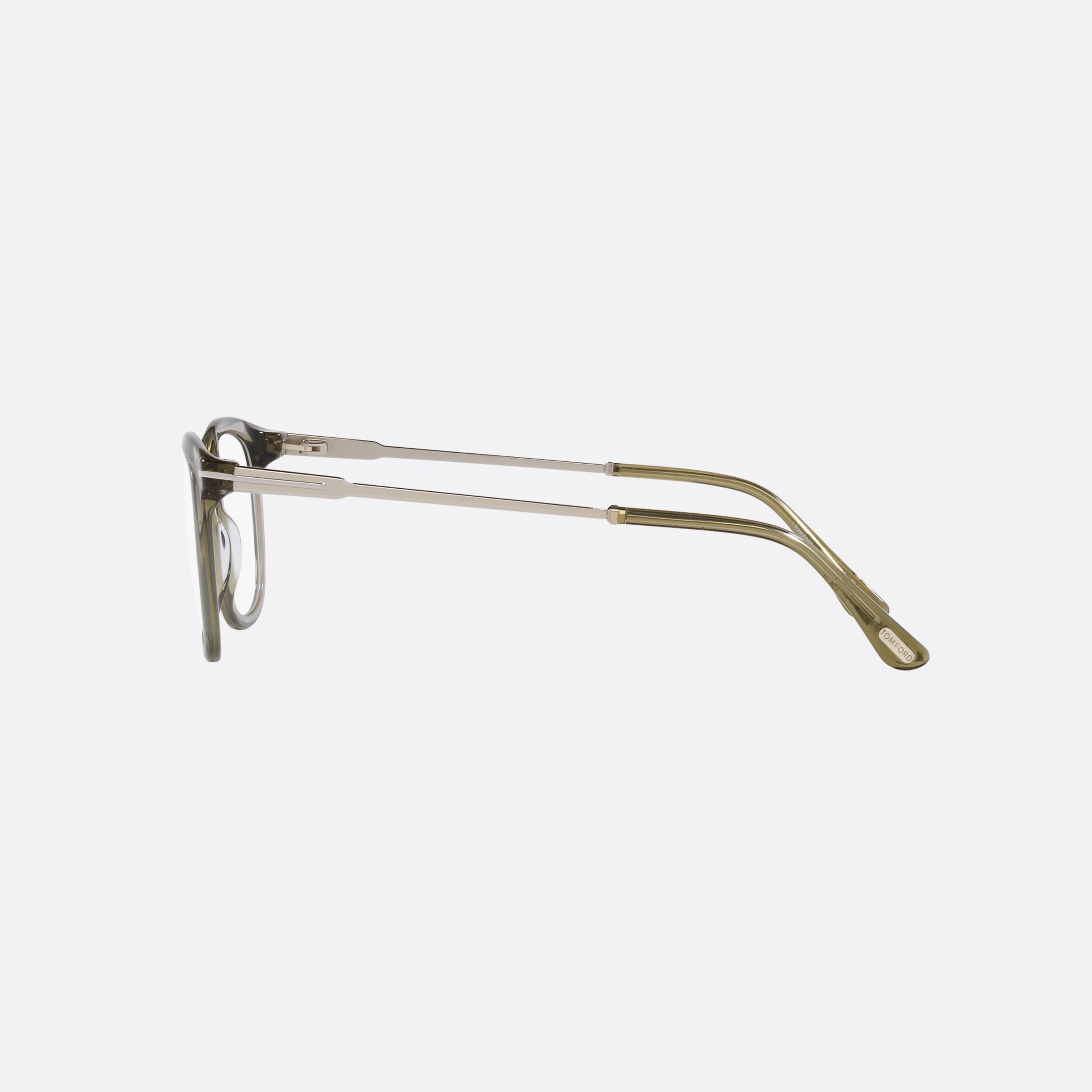 Tom 50mm Ford Ft5904 Green Square Men Eyeglasses - Detail View