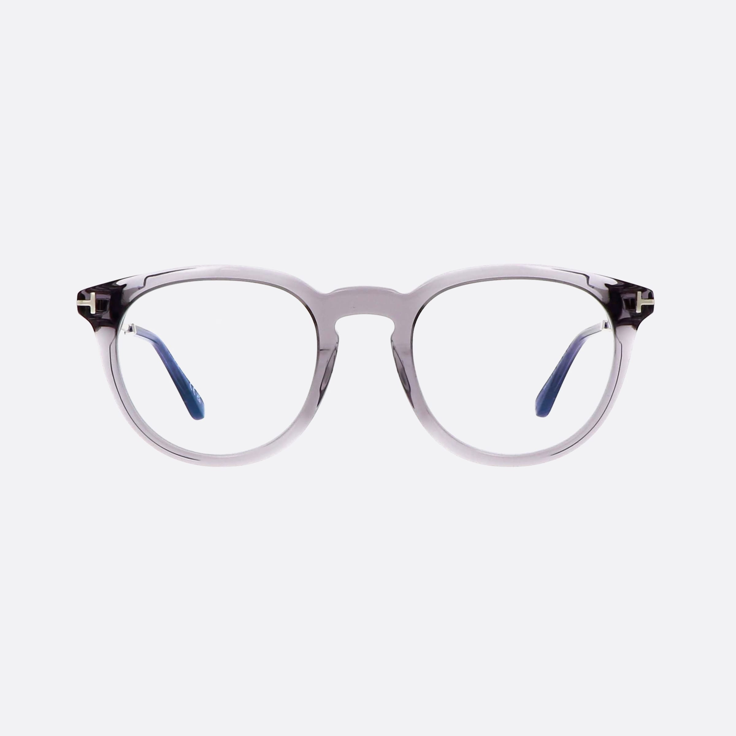 Tom 49mm Ford Ft5905 Grey Round Men Eyeglasses - Side View