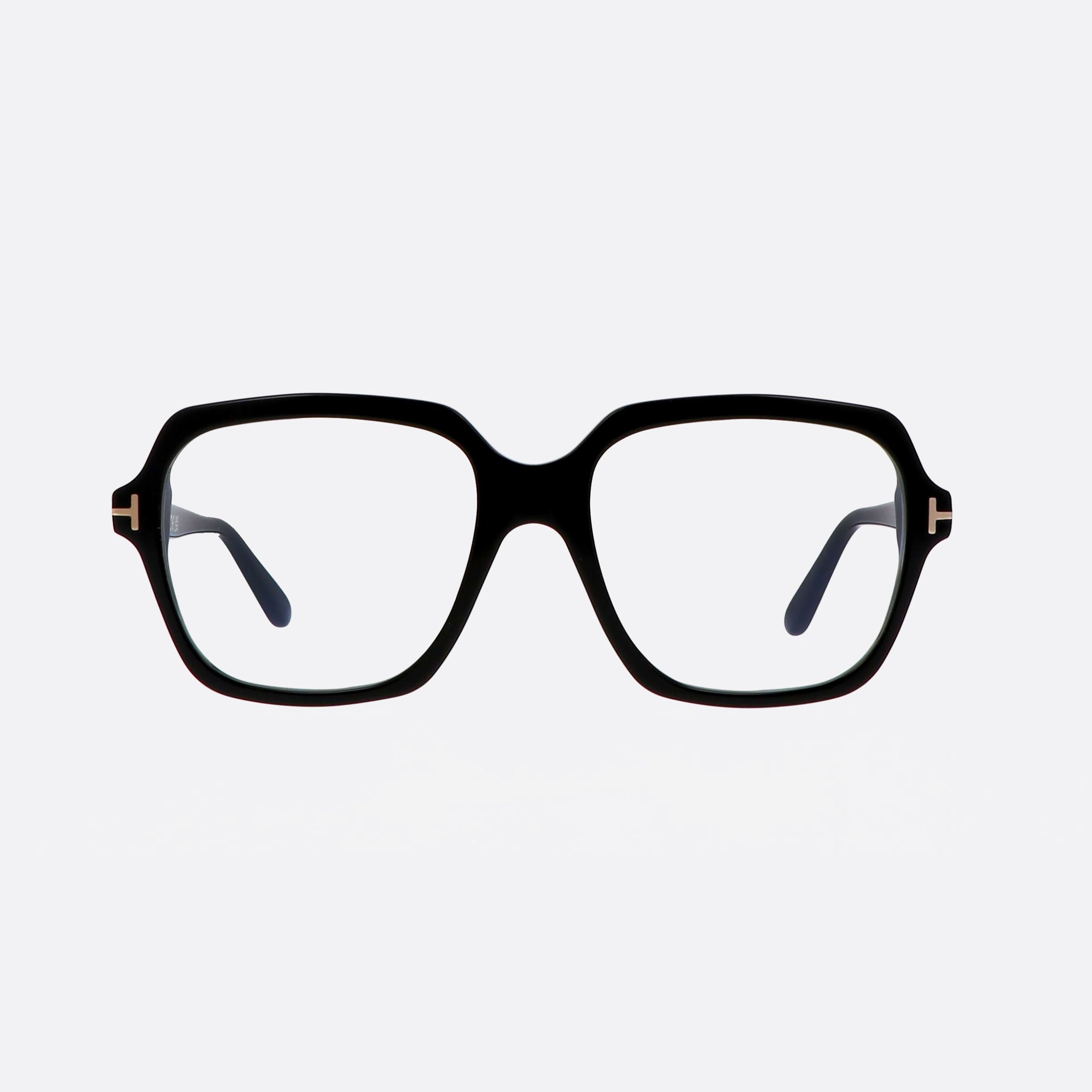 Tom 54mm Ford Ft5908 Black Geometric Women Eyeglasses - Side View