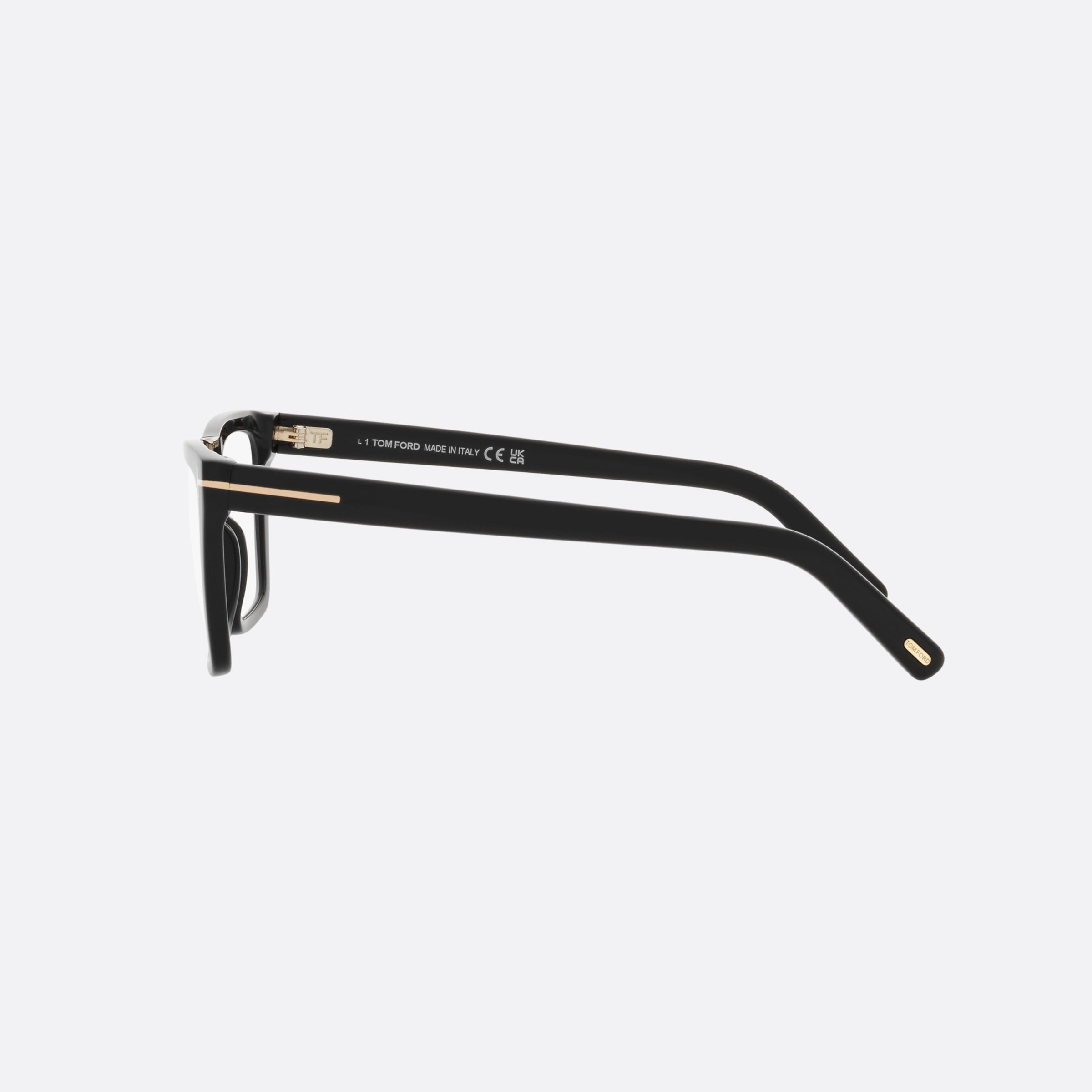 Tom 57mm Ford Ft5912 Black Square Women Eyeglasses - Detail View