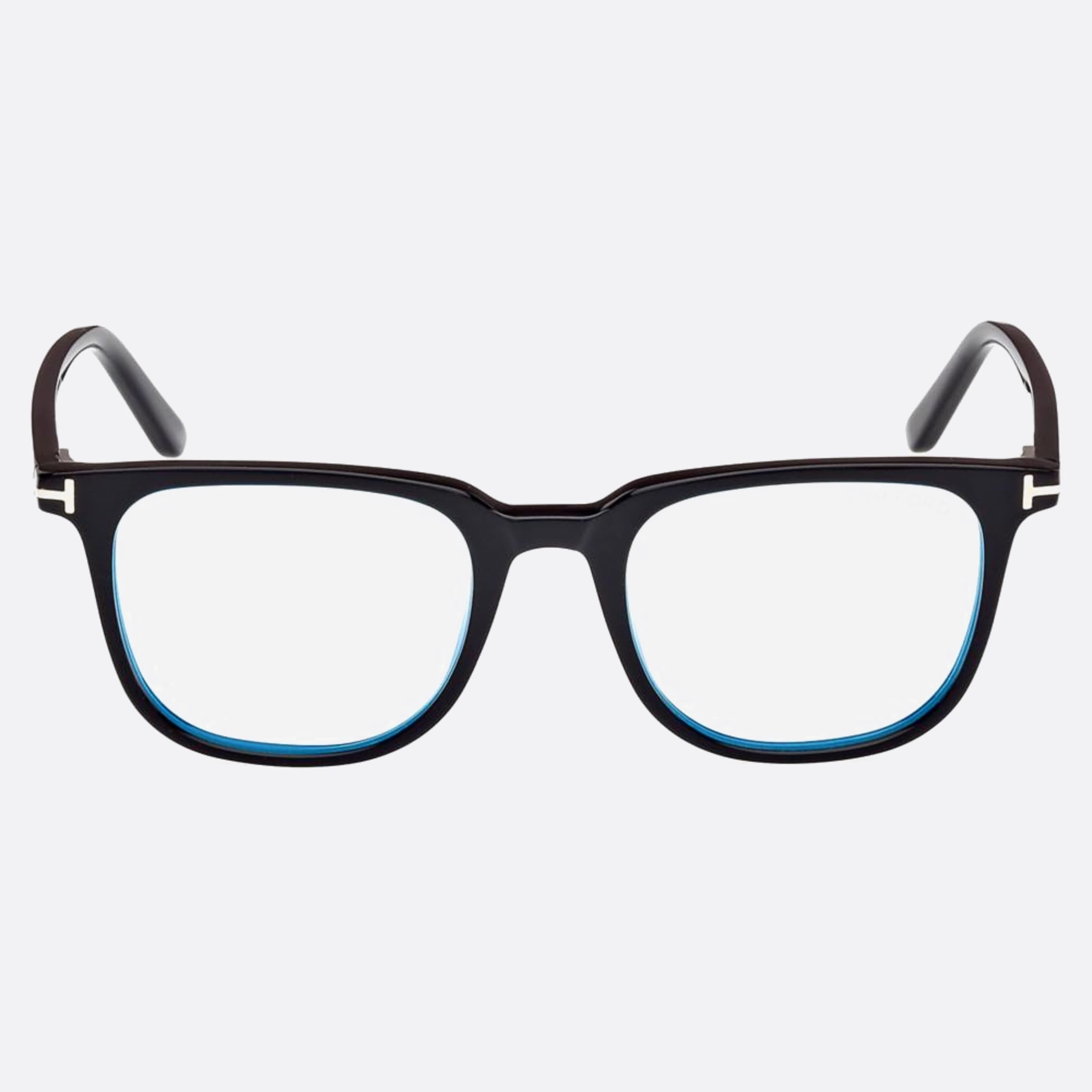 Tom 50mm Ford Ft5916 Blue Block Black Squared Unisex Eyeglasses - Main View