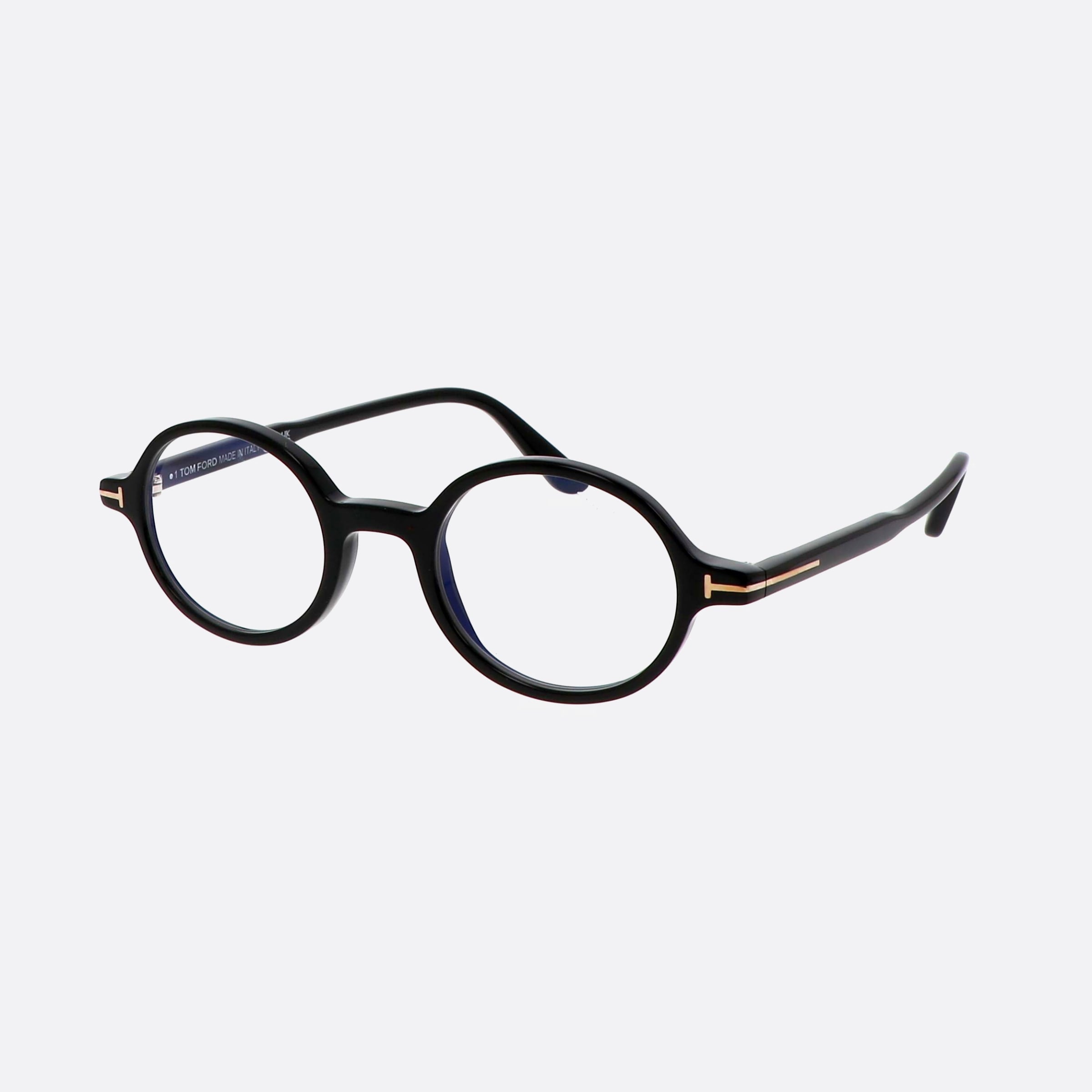 Tom 46mm Ford Ft5975 Black Oval Unisex Eyeglasses - Main View