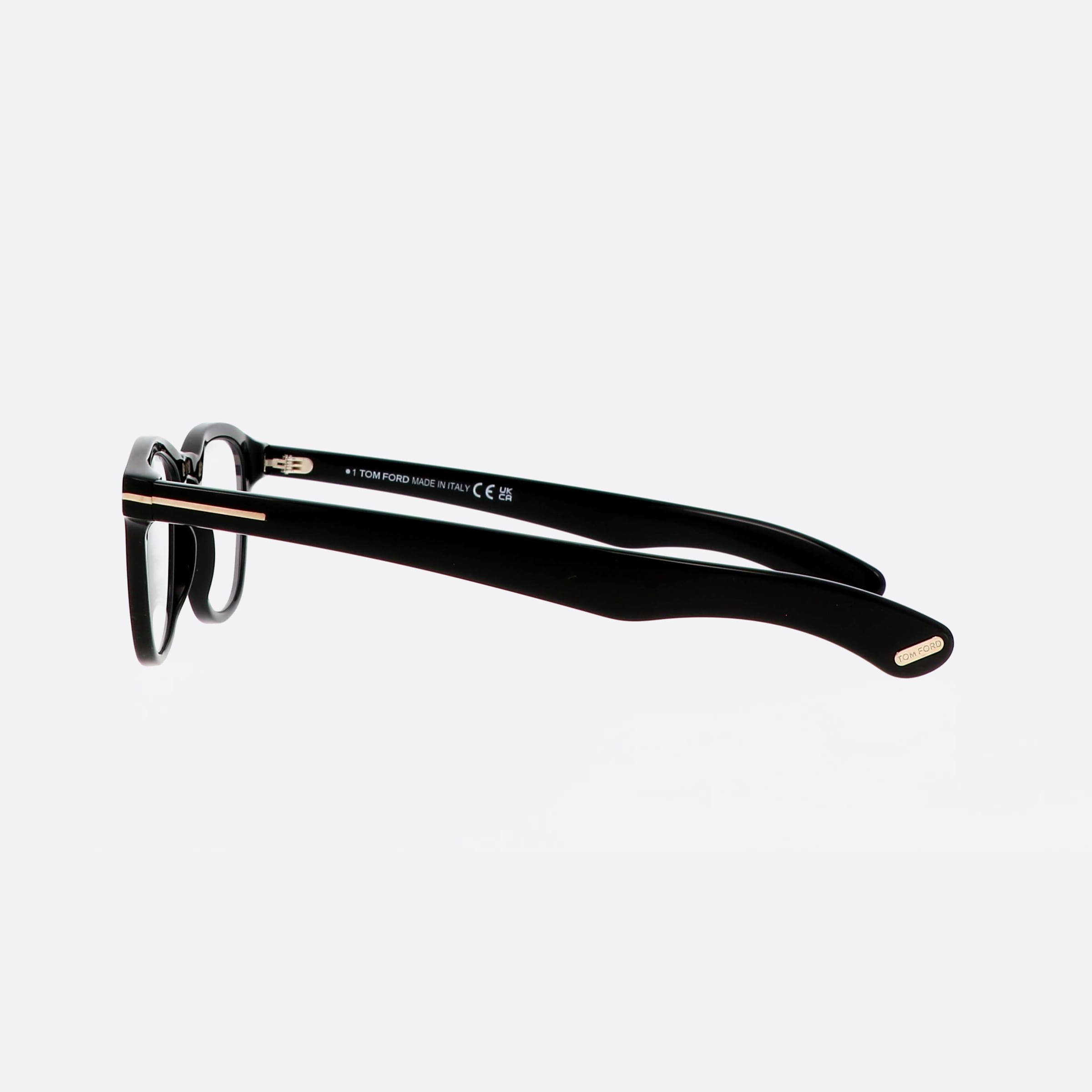 Tom 47mm Ford Ft5976 Black Oval Unisex Eyeglasses - Detail View