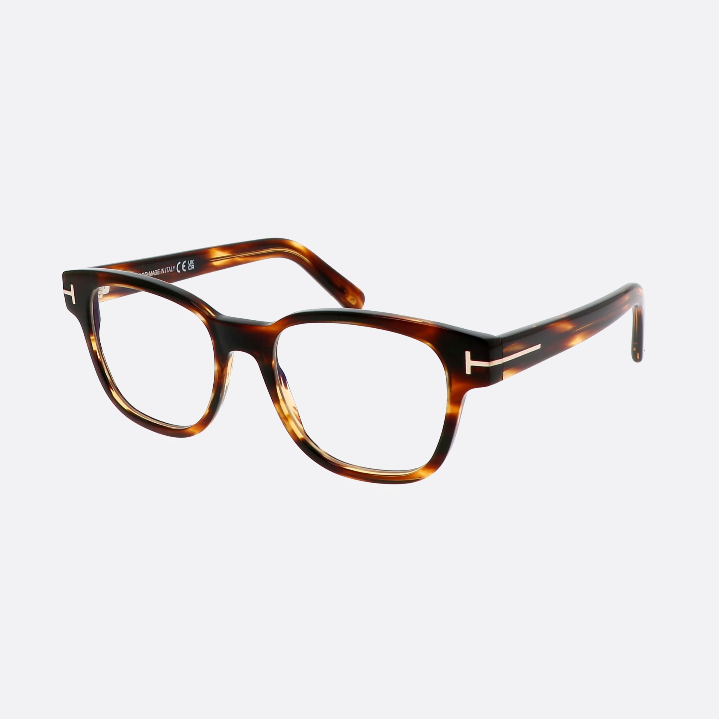 Tom 52mm Ford Ft5977 Tortoise Square Unisex Eyeglasses - Main View
