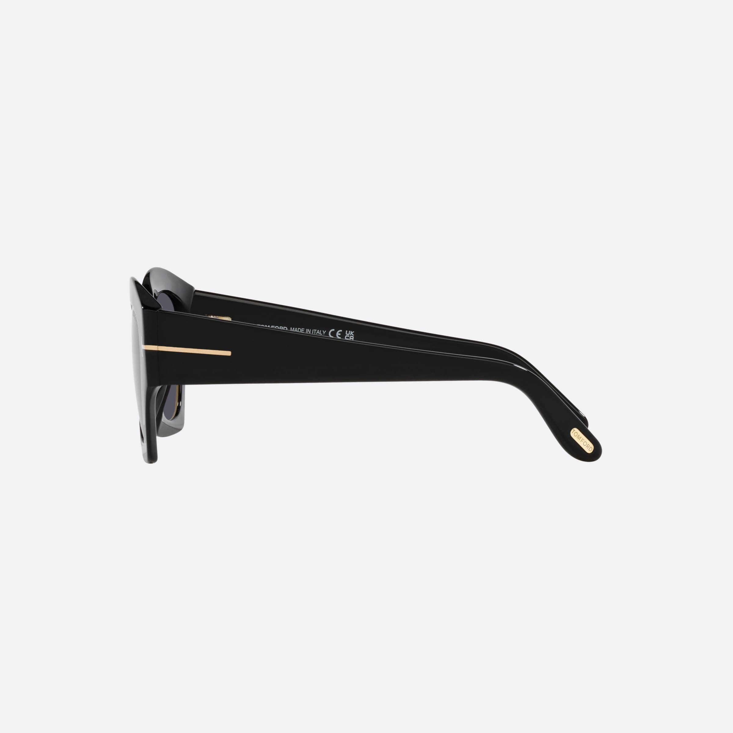 Tom 52mm Ford Guilliana 01a Black Irregular Women Sunglasses - Detail View