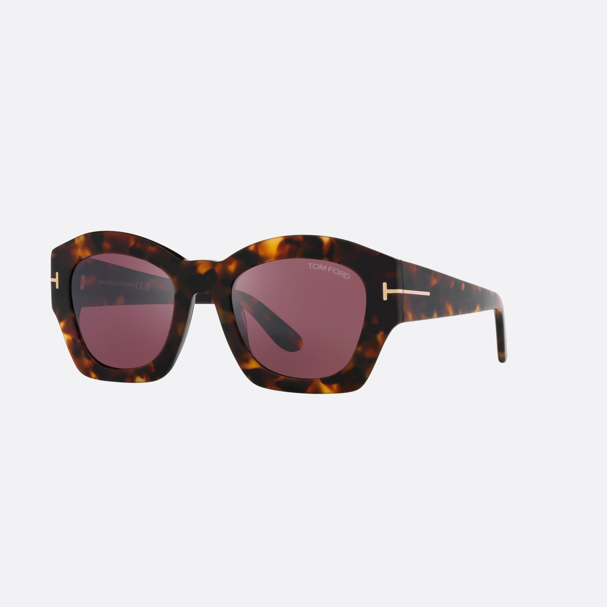 Tom 52mm Ford Guilliana 52t Havana Irregular Women Sunglasses - Main View