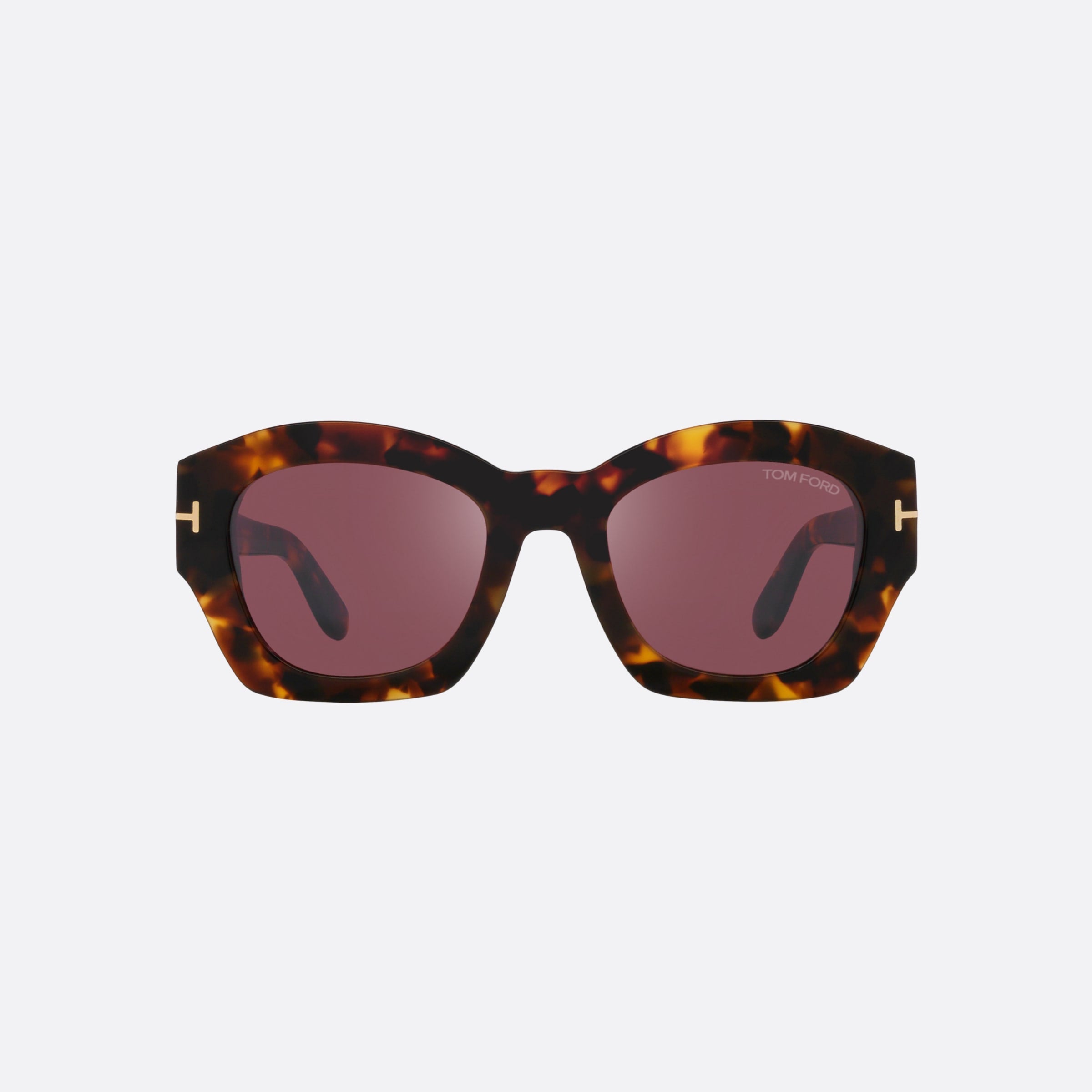 Tom 52mm Ford Guilliana 52t Havana Irregular Women Sunglasses - Lifestyle Shot