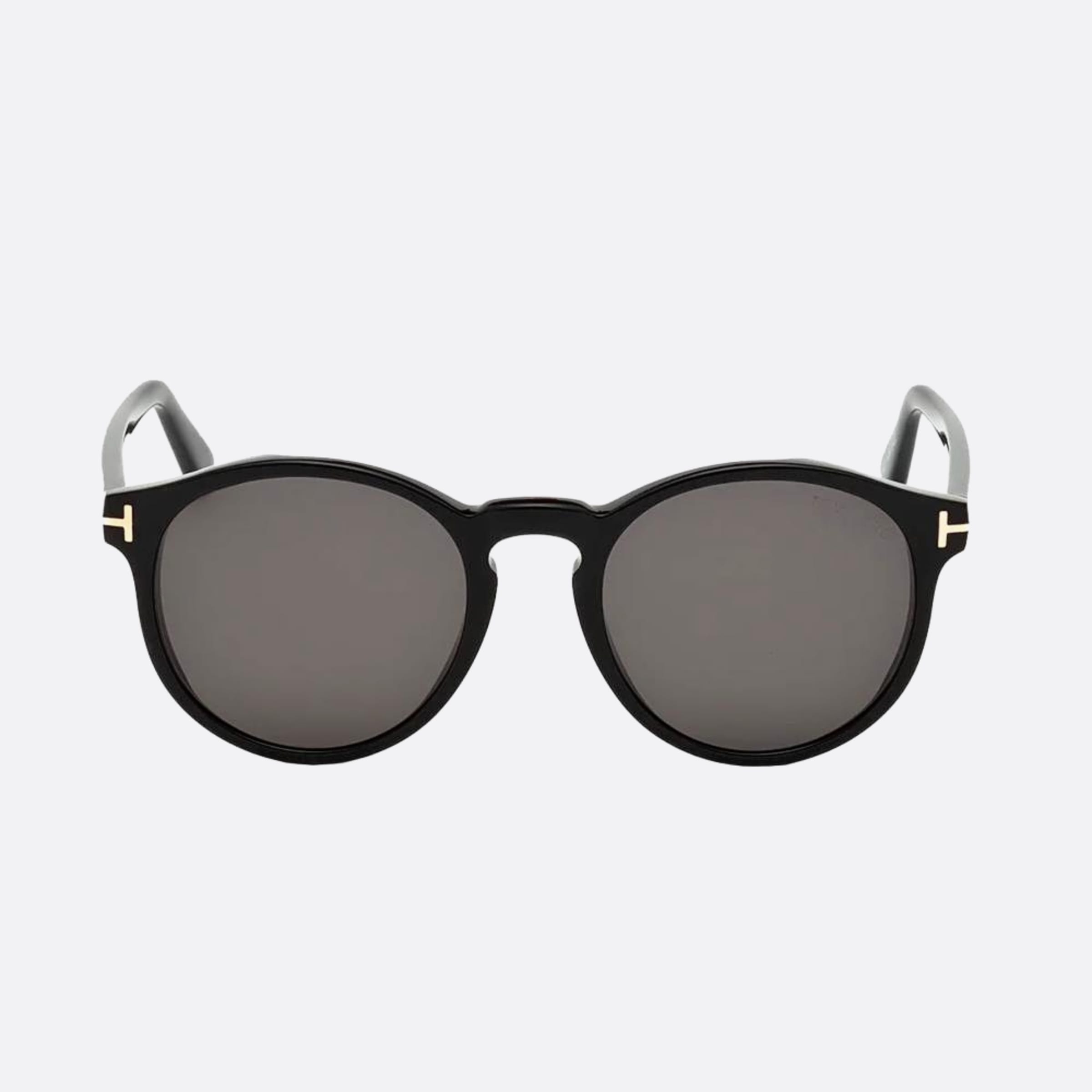 Tom 51mm Ford Ian 01a Black Round Unisex Sunglasses - Main View