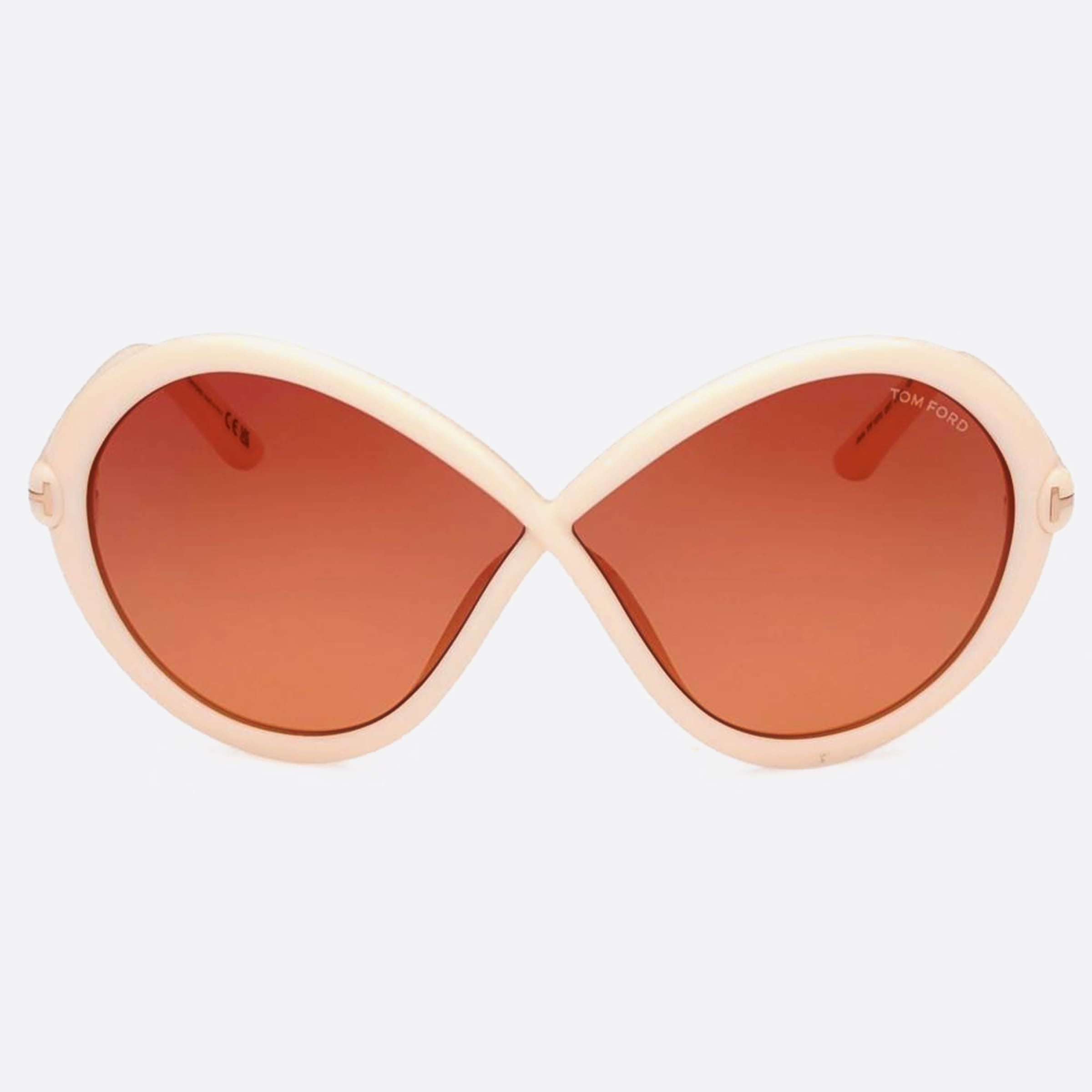 Tom 68mm Ford Jada 25t White Butterfly Unisex Sunglasses - Main View