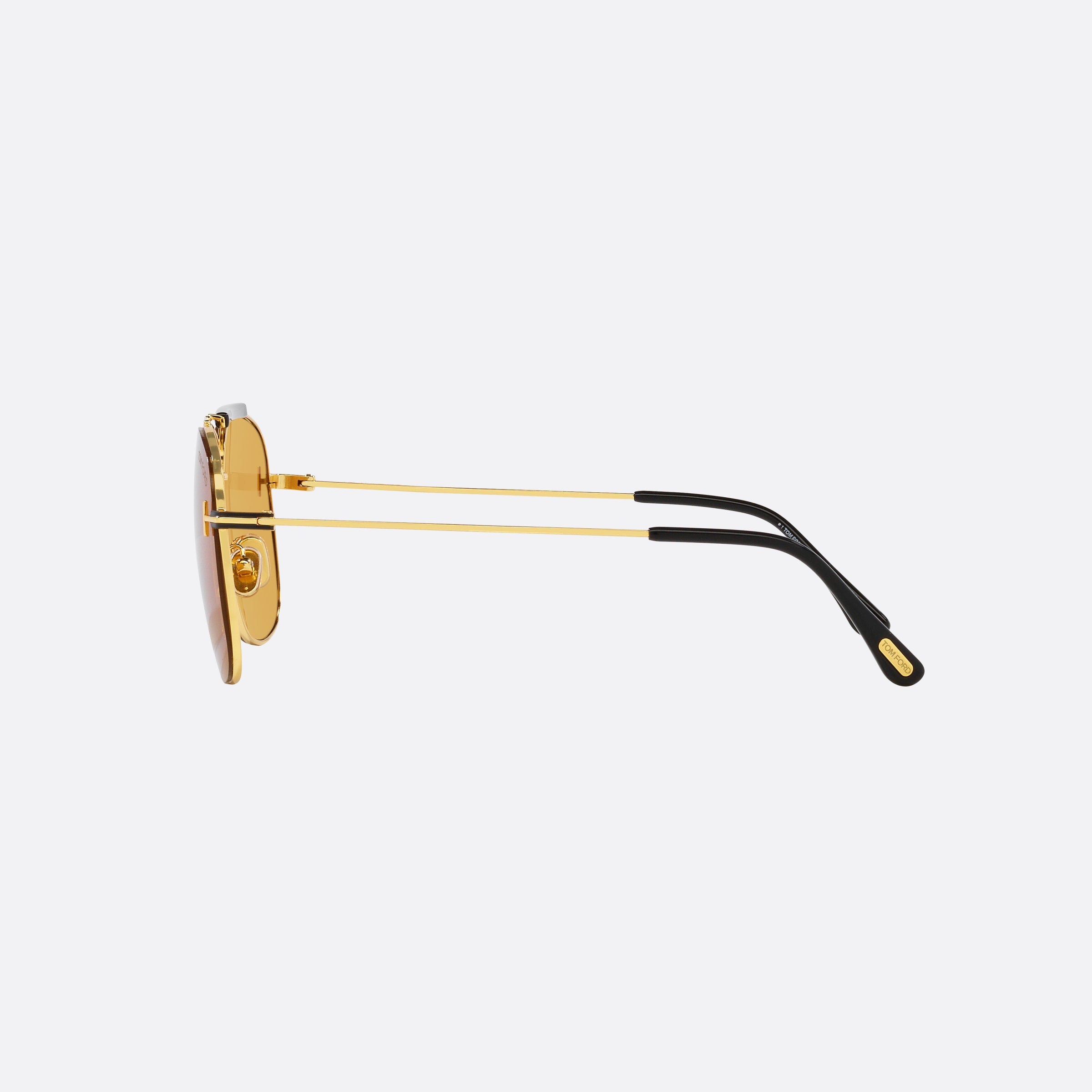 Tom 60mm Ford Jaden Gold Square Men Sunglasses - Detail View