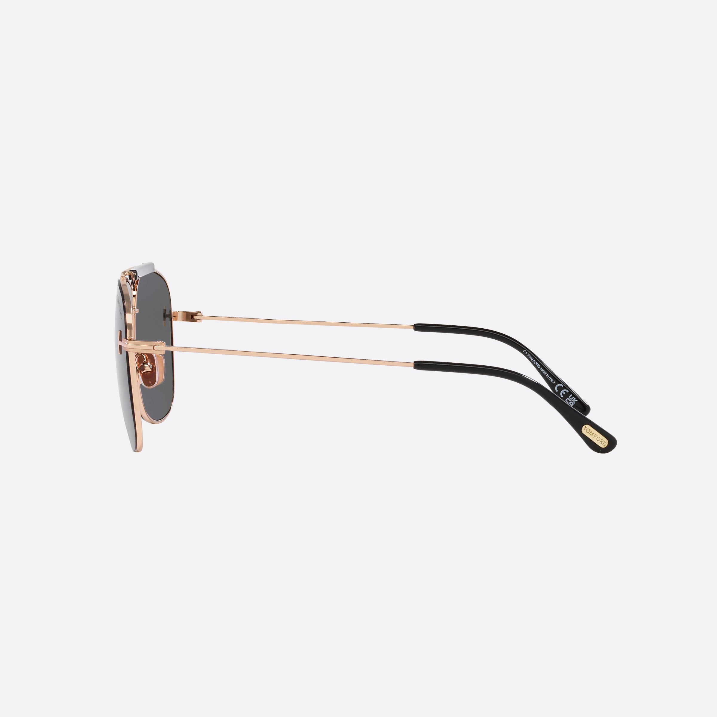 Tom 60mm Ford Jaden Silver Square Men Sunglasses - Detail View