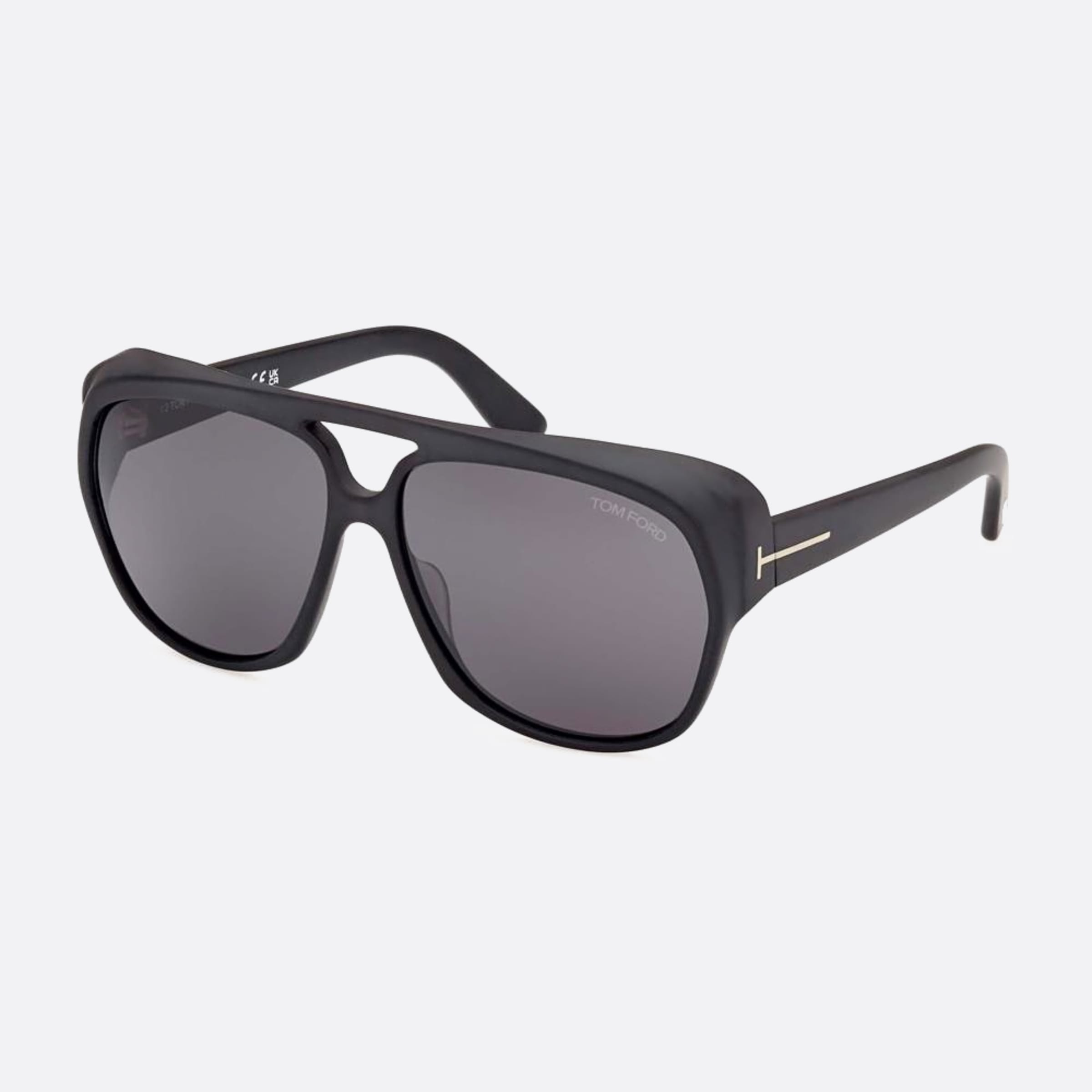 Tom 61mm Ford Jayden 02a Black Pilot Men Sunglasses - Side View