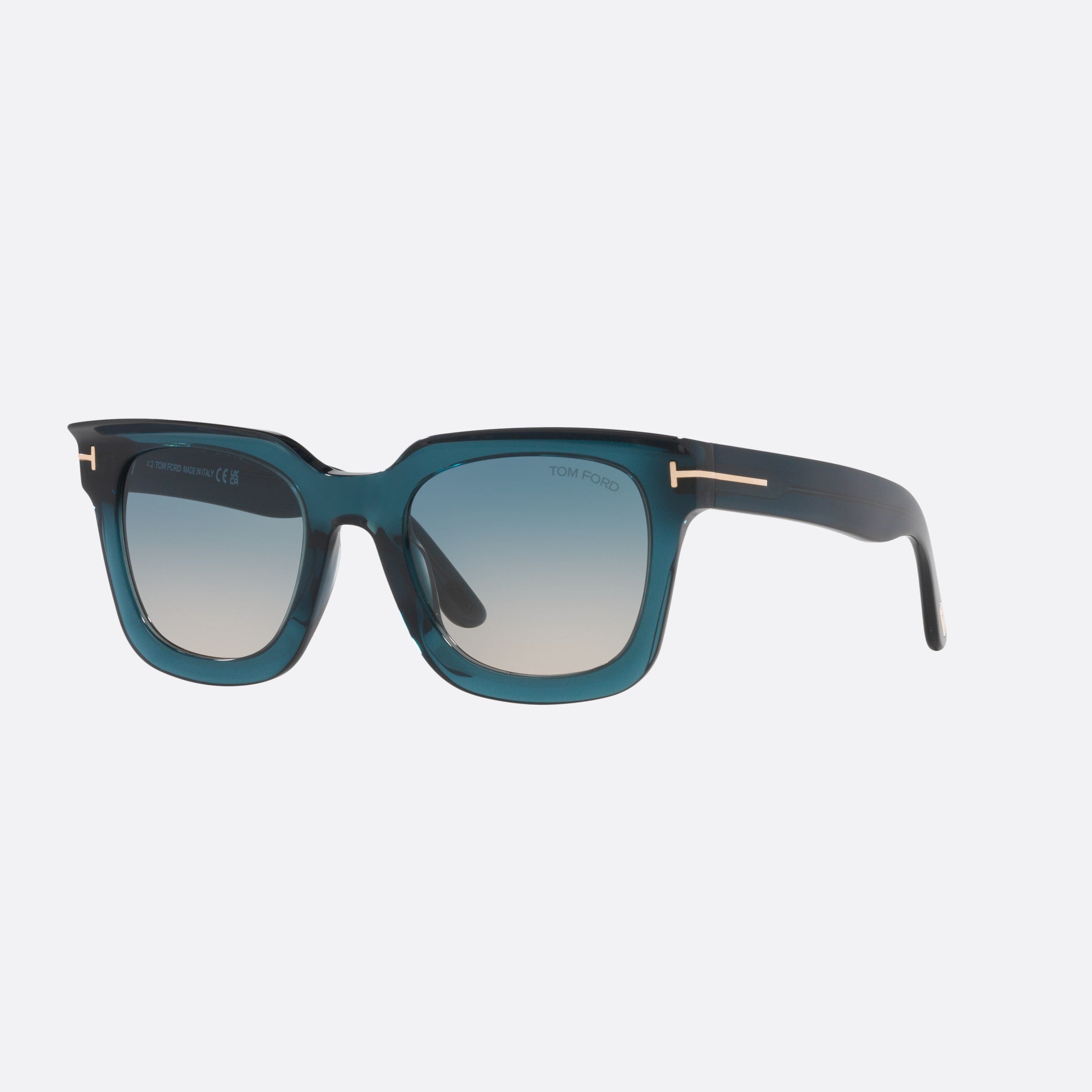 Tom 52mm Ford Leigh Blue Square Women Sunglasses - Main View