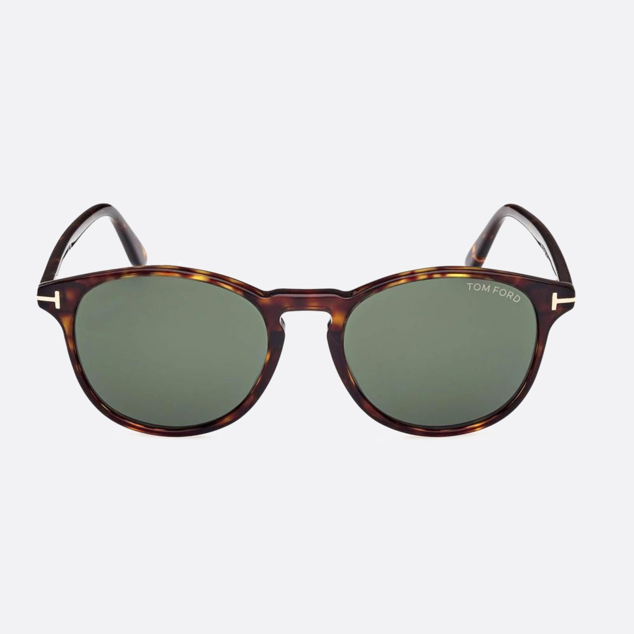 Tom 53mm Ford Lewis 52n Havana Round Unisex Sunglasses - Main View