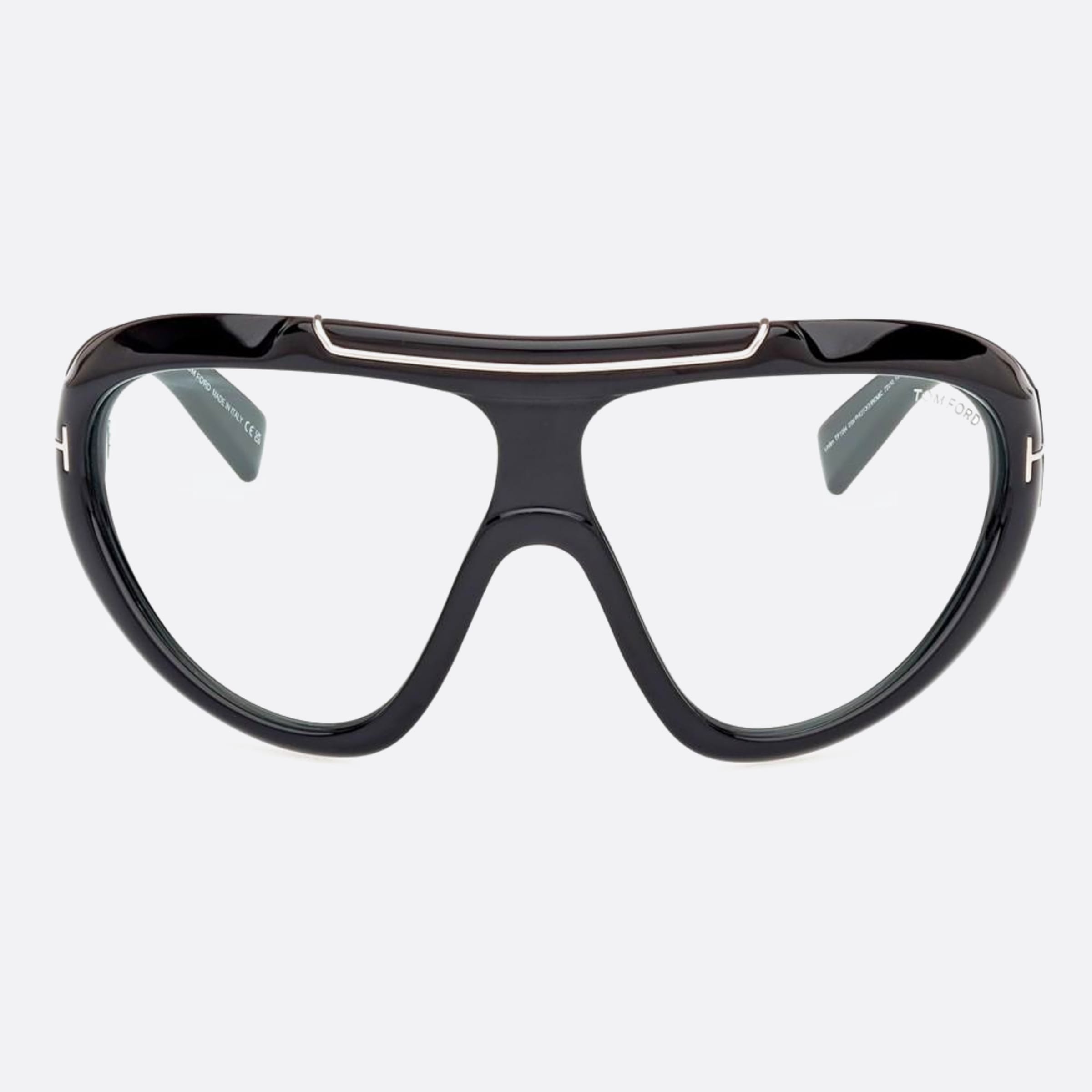 Tom 72mm Ford Linden Ft1094 01n Black Geometric Photochromic Unisex Sunglasses - Main View