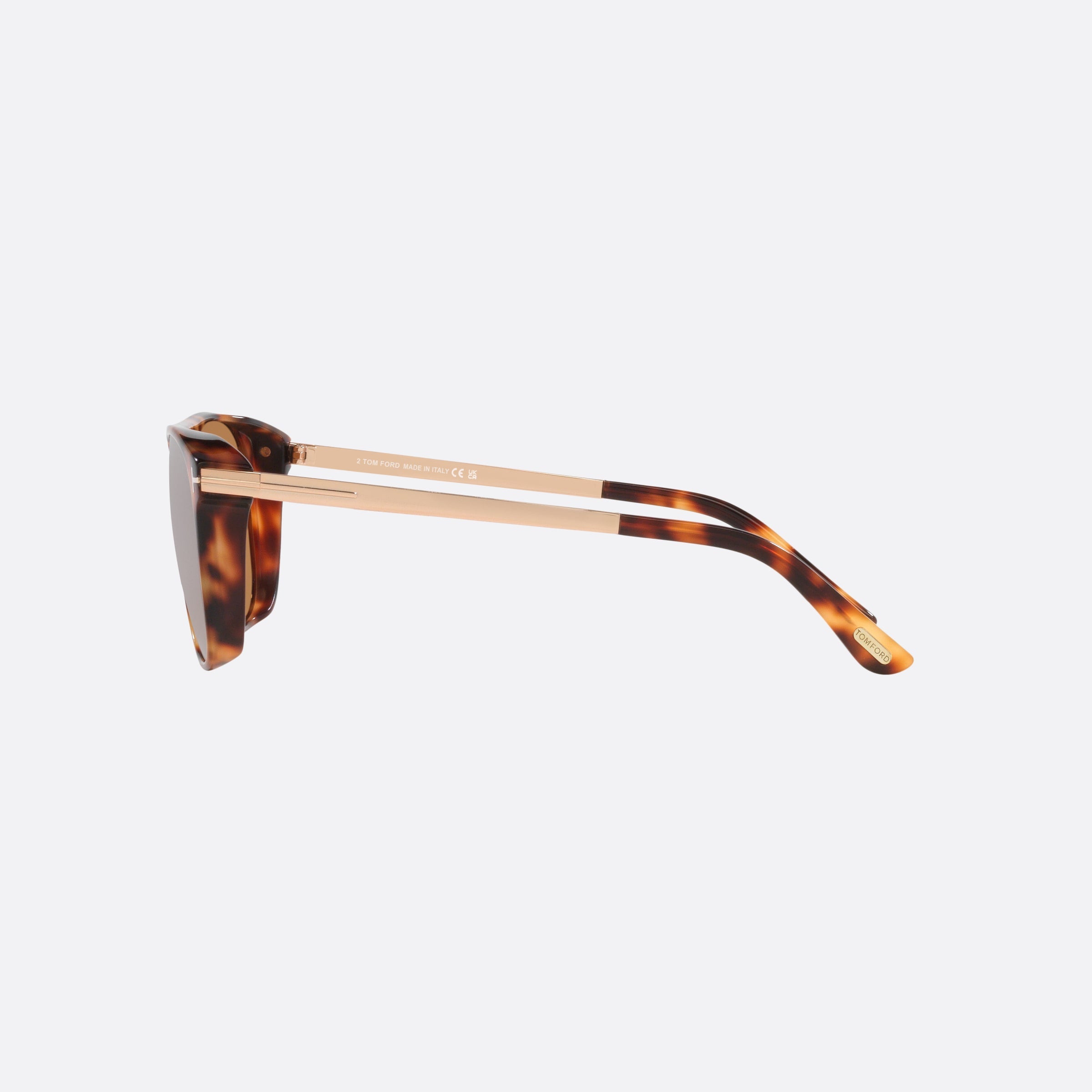Tom 55mm Ford Lionel 55e Tortoise Square Men Sunglasses - Detail View