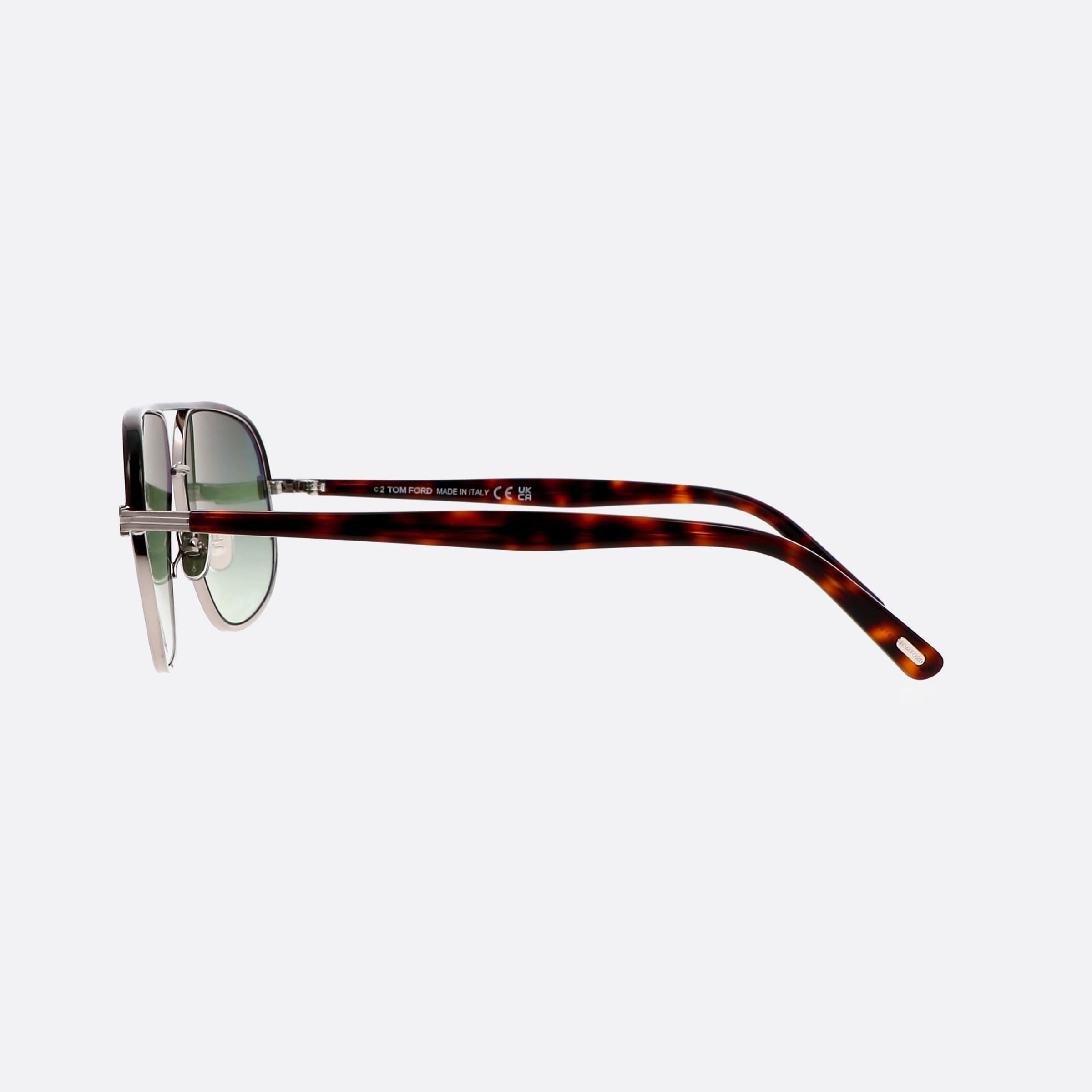 Tom 59mm Ford Maxwell Ft1019 14p Silver Pilot Men Sunglasses - Detail View