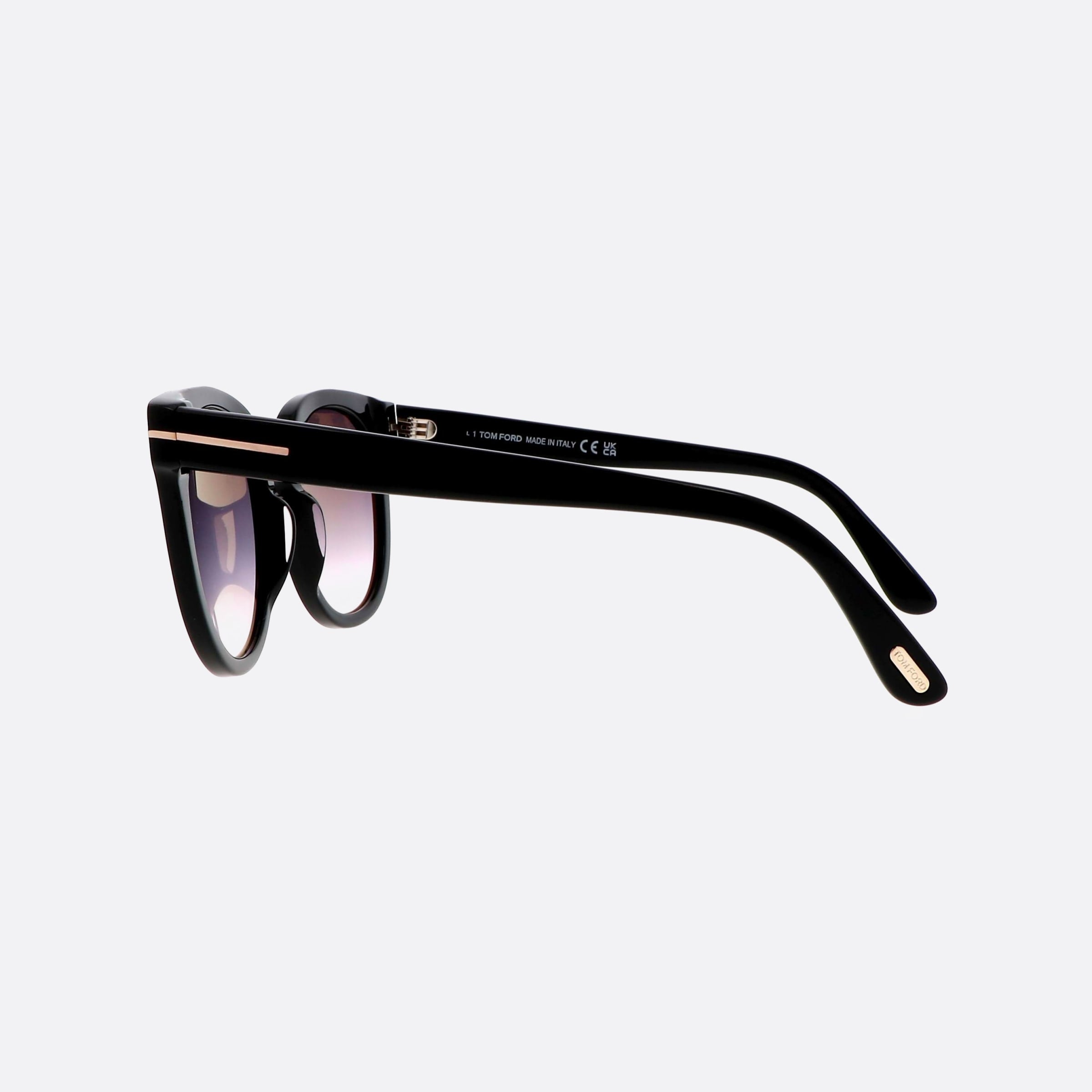 Tom 53mm Ford Moira Ft1109 01b Black Butterfly Women Sunglasses - Detail View