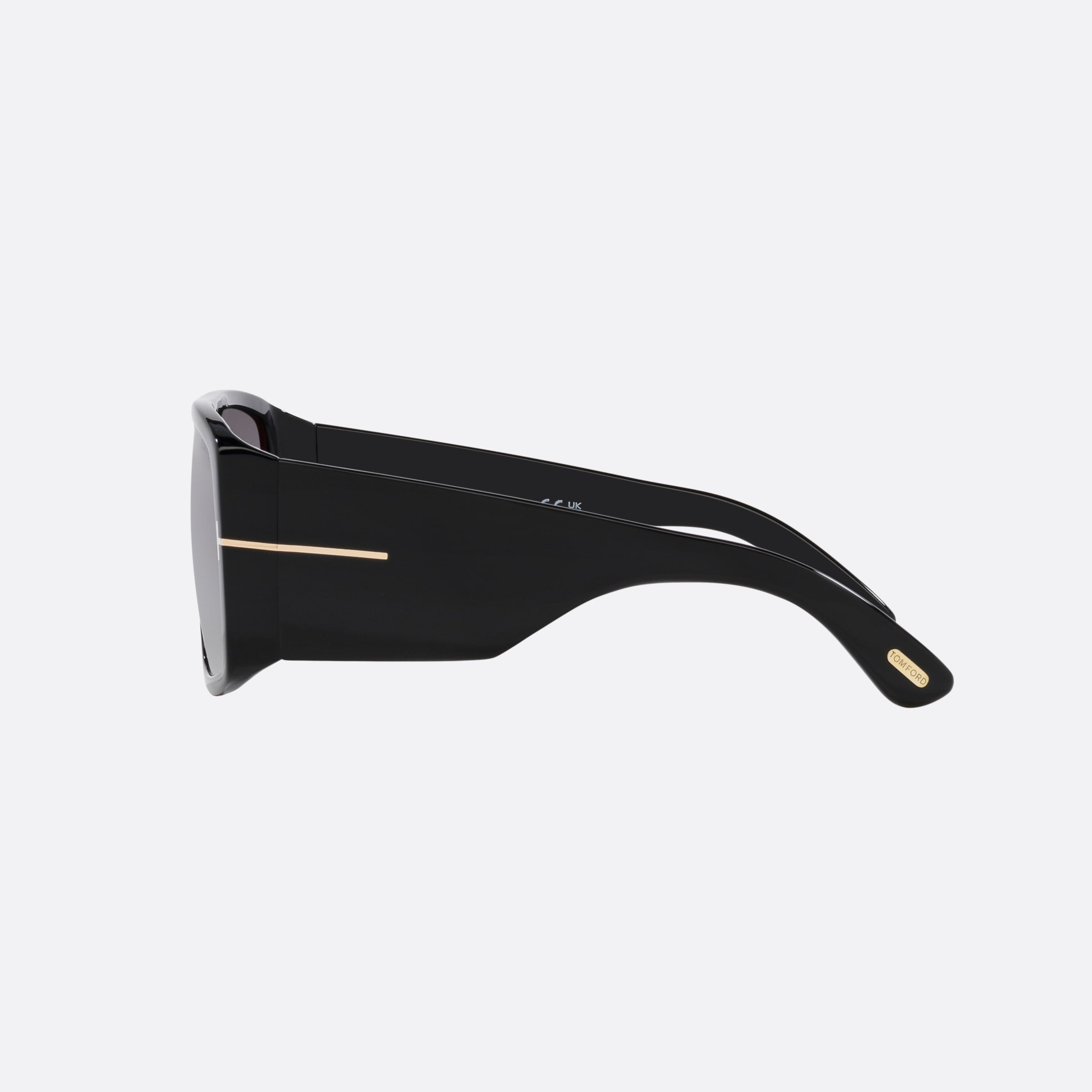 Tom 60mm Ford Nero Corvino Tortoiseshell Square Unisex Sunglasses - Detail View