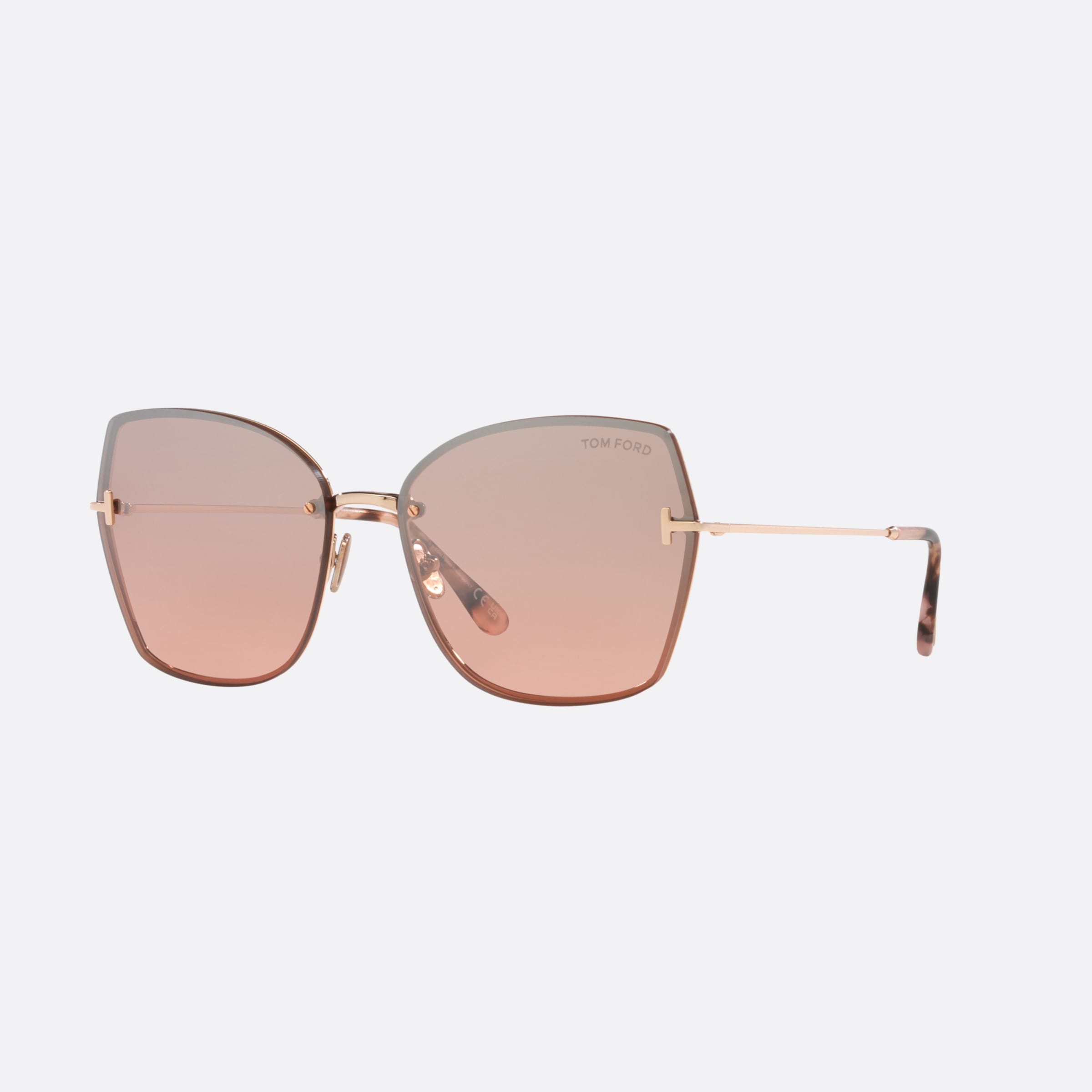 Tom 62mm Ford Nickie Gold Butterfly Women Sunglasses - Main View