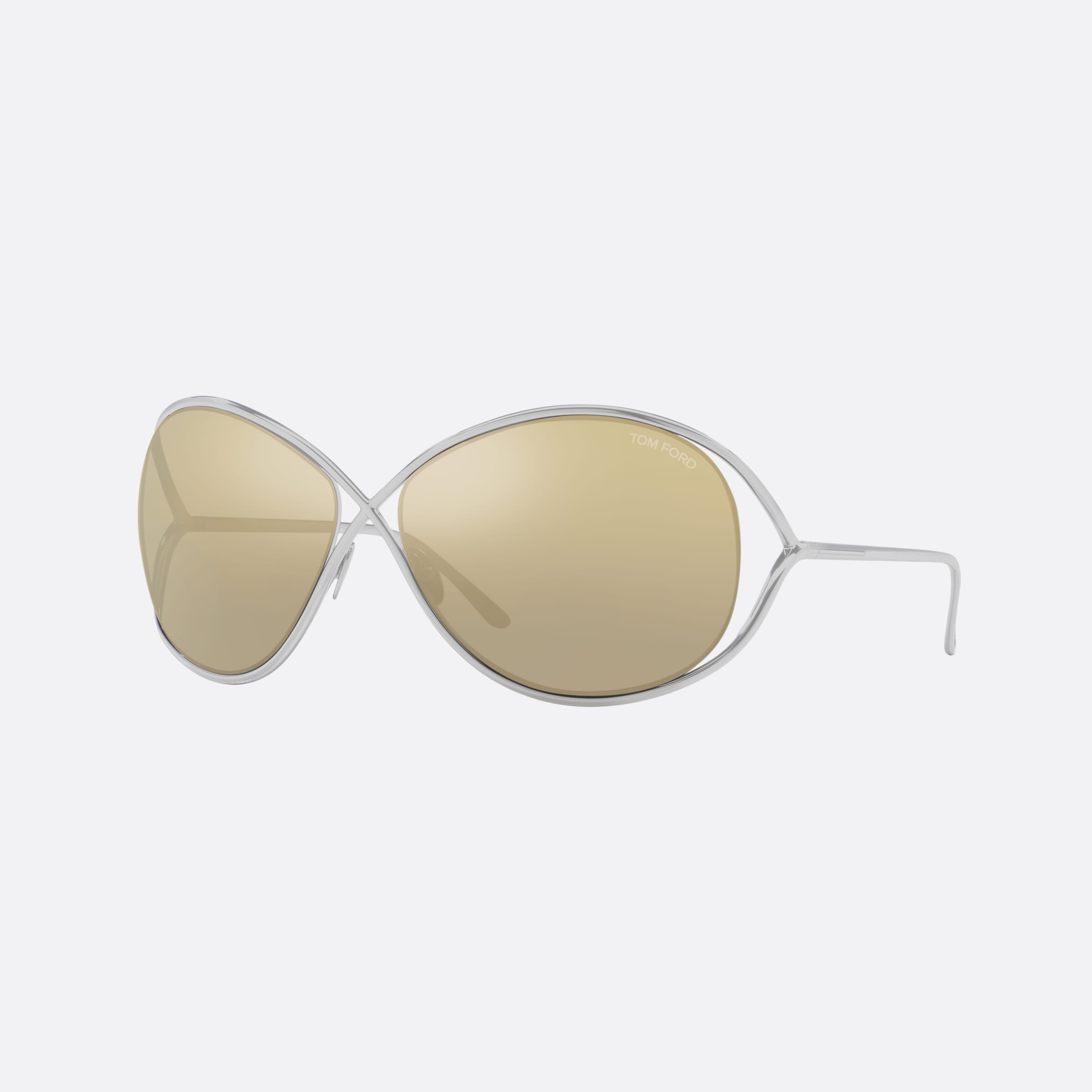 Tom 67mm Ford Nicoletta Silver Butterfly Women Sunglasses - Main View