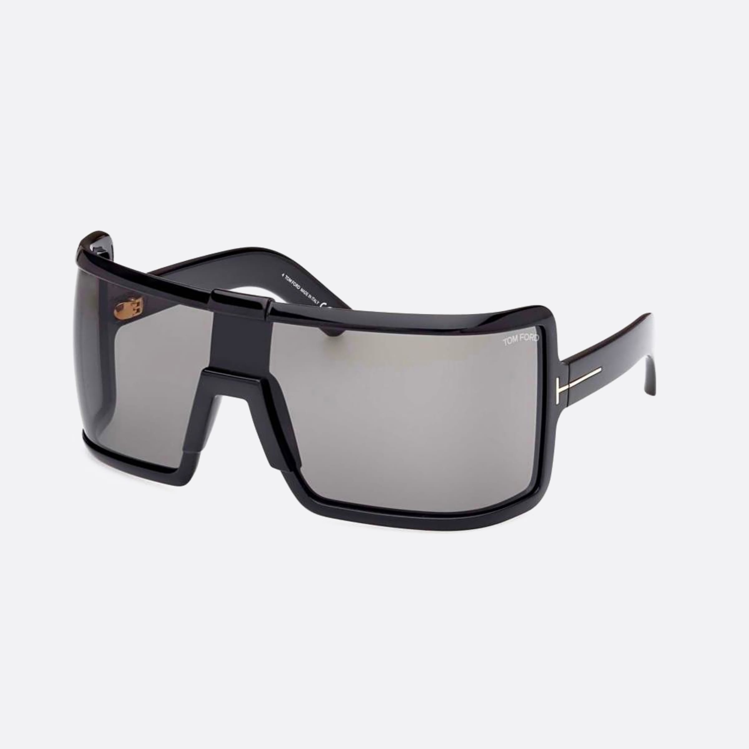 Tom Ford Parker Ft1118 01a Black Shield Women Sunglasses - Side View