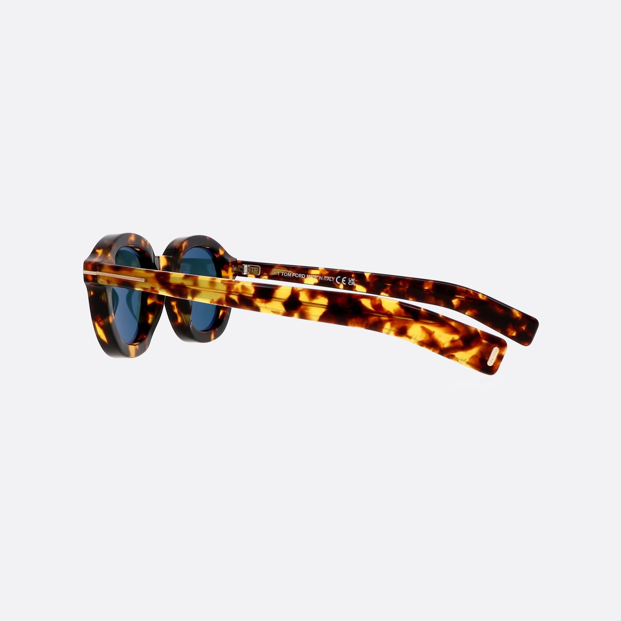 Tom 46mm Ford Raffa Ft1100 52v Havana Geometric Men Sunglasses - Detail View