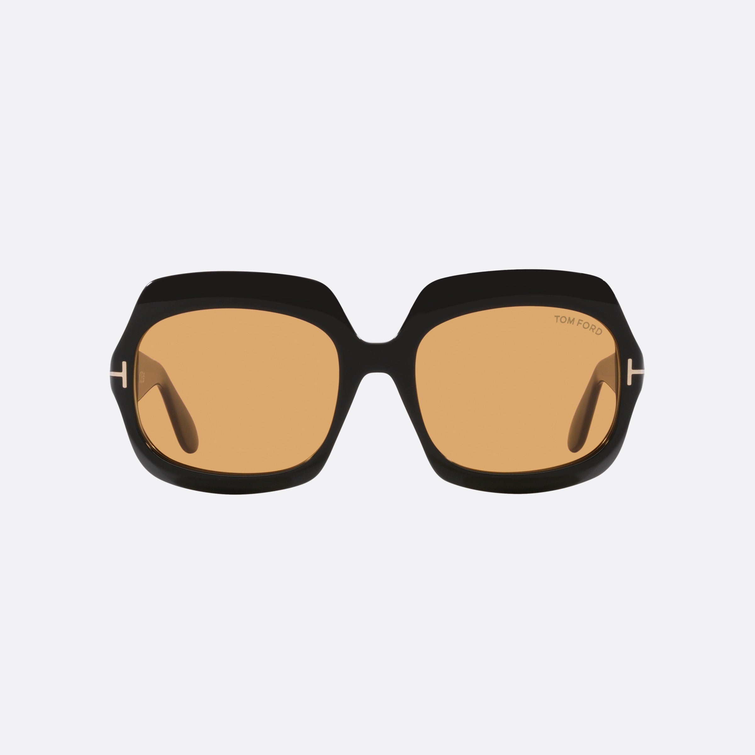Tom 60mm Ford Ren 01e Black Irregular Women Sunglasses - Side View