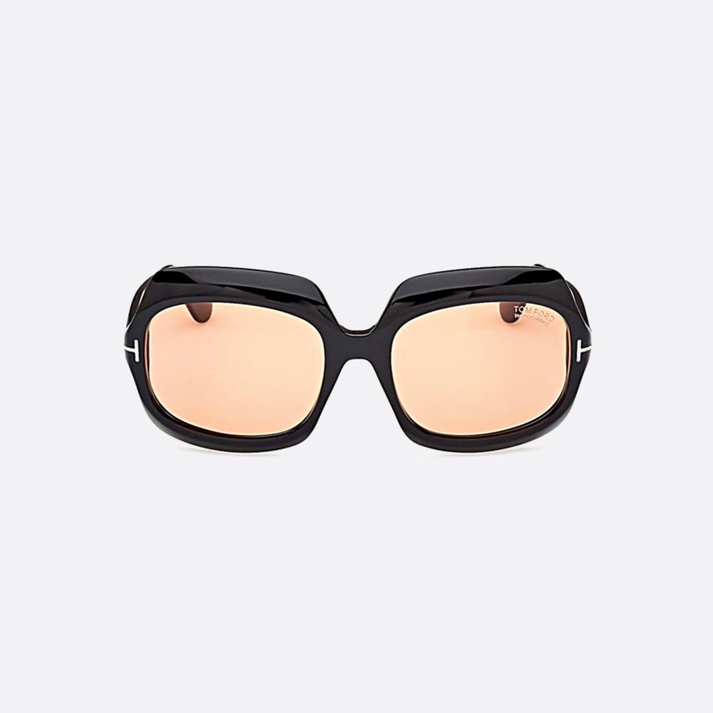 Tom 60mm Ford Ren Ft1155 05e Black Squared Women Sunglasses - Main View