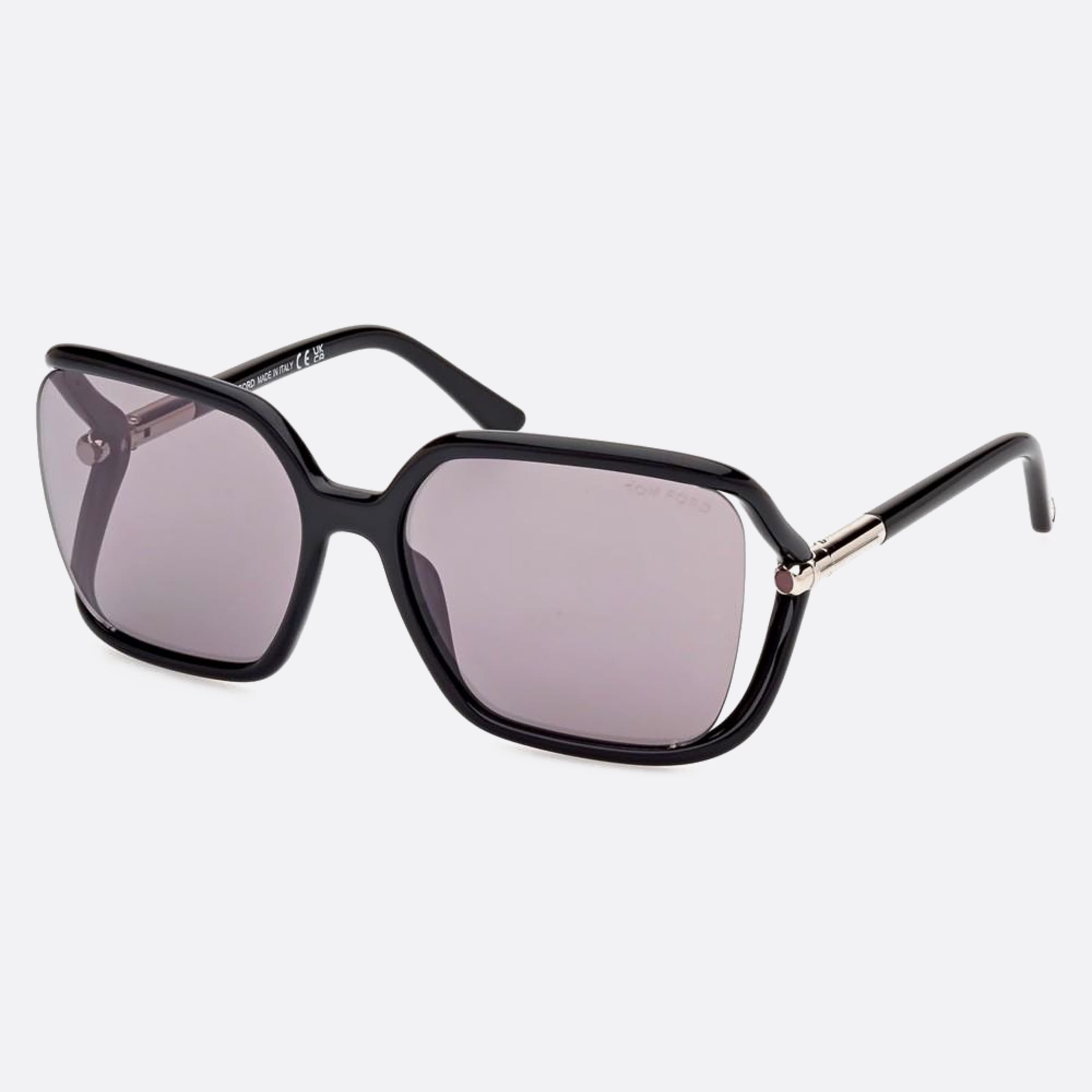 Tom 60mm Ford Solange 01c Black Butterfly Women Sunglasses - Side View