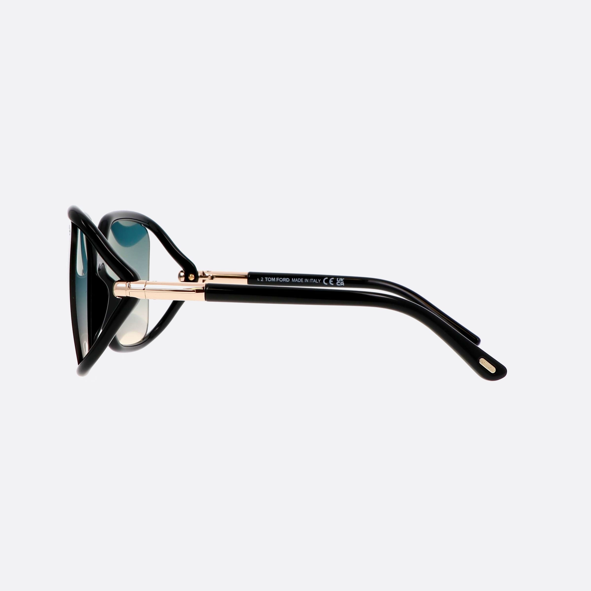 Tom 60mm Ford Solange Ft1089 01p Black Butterfly Women Sunglasses - Detail View